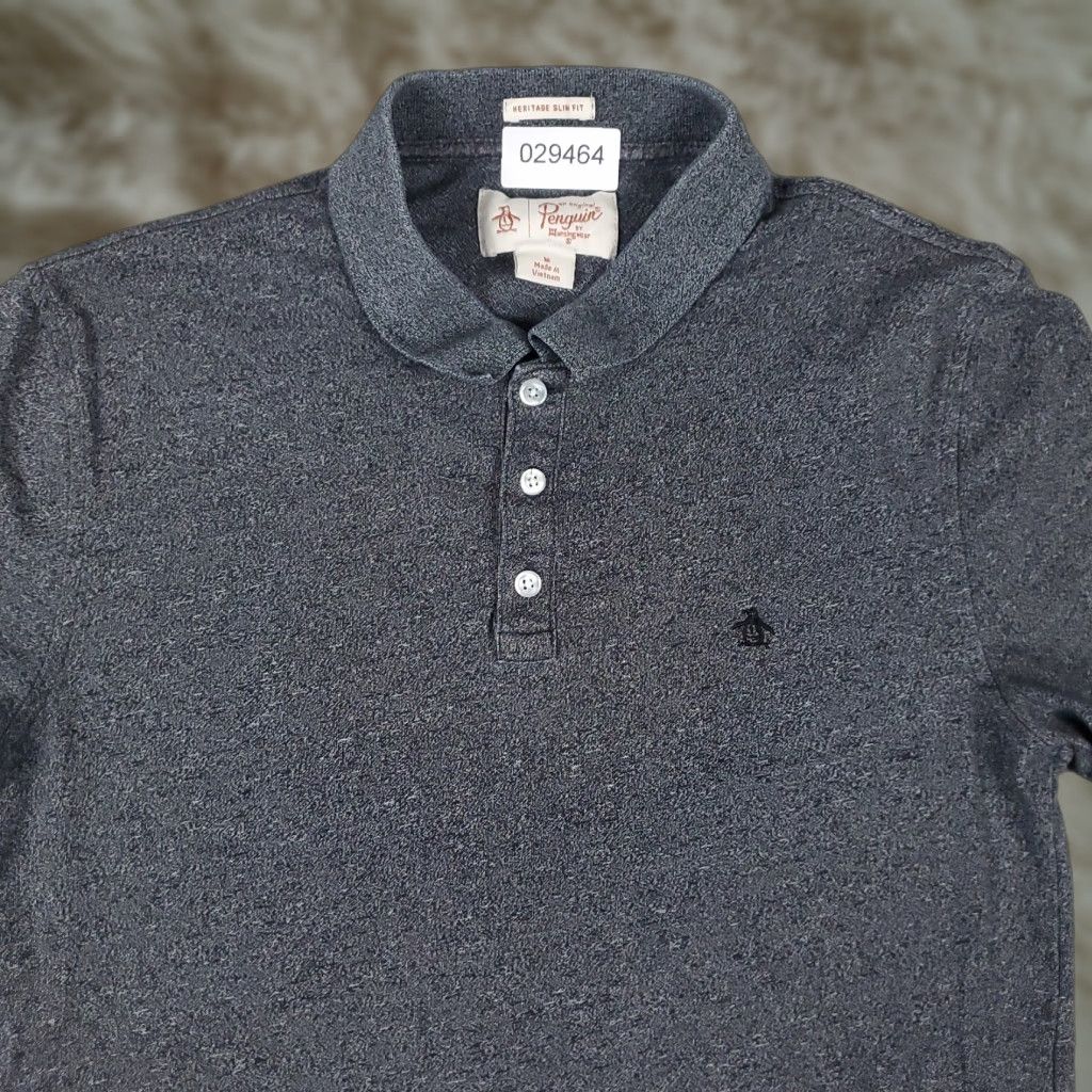 Original Penguin Original Penguin Polo Shirt Mens Medium Gray Casual Short Sleeve Activewear Size US M / EU 48-50 / 2 - 1 Thumbnail