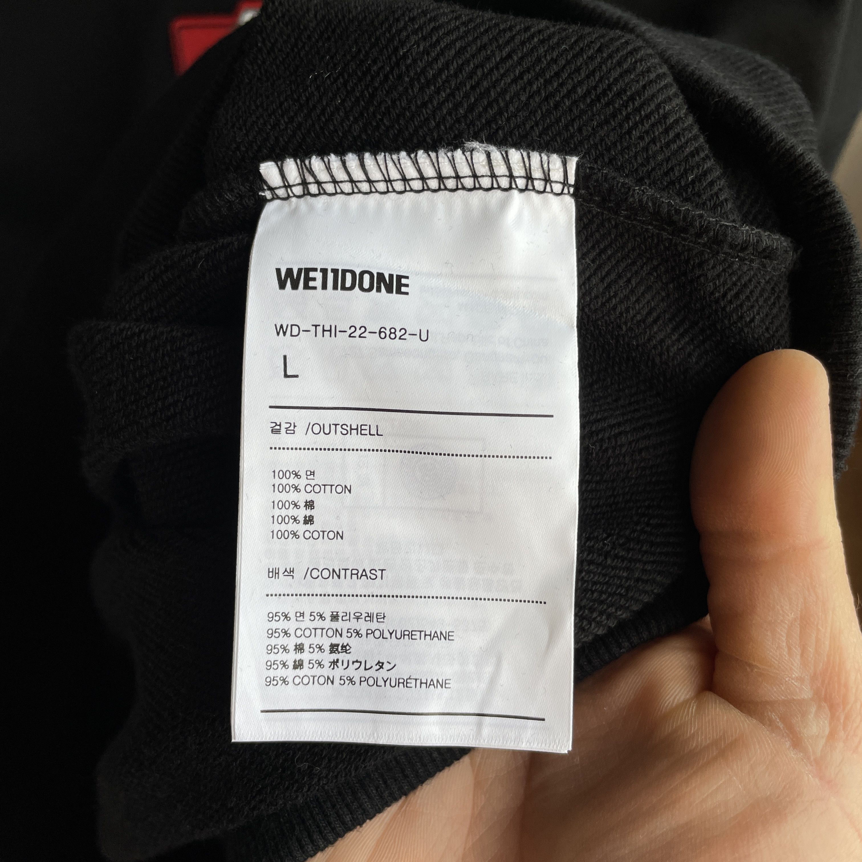 WE11DONE WE11DONE Heart Spray Hoodie Size L Size US L / EU 52-54 / 3 - 7 Thumbnail
