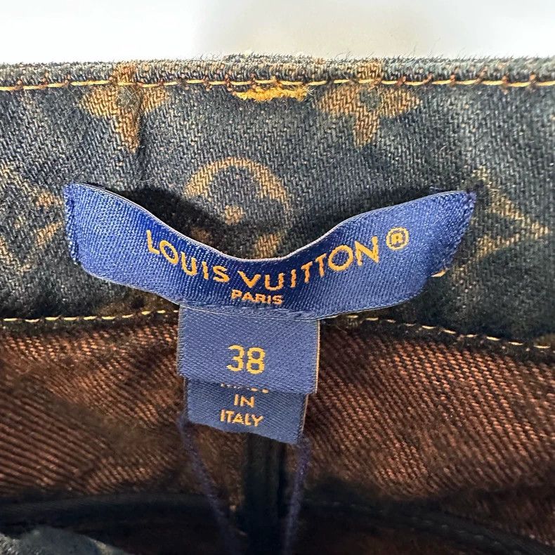Louis Vuitton Louis Vuitton 25 brown full print hip skirt Size 37" - 3 Thumbnail