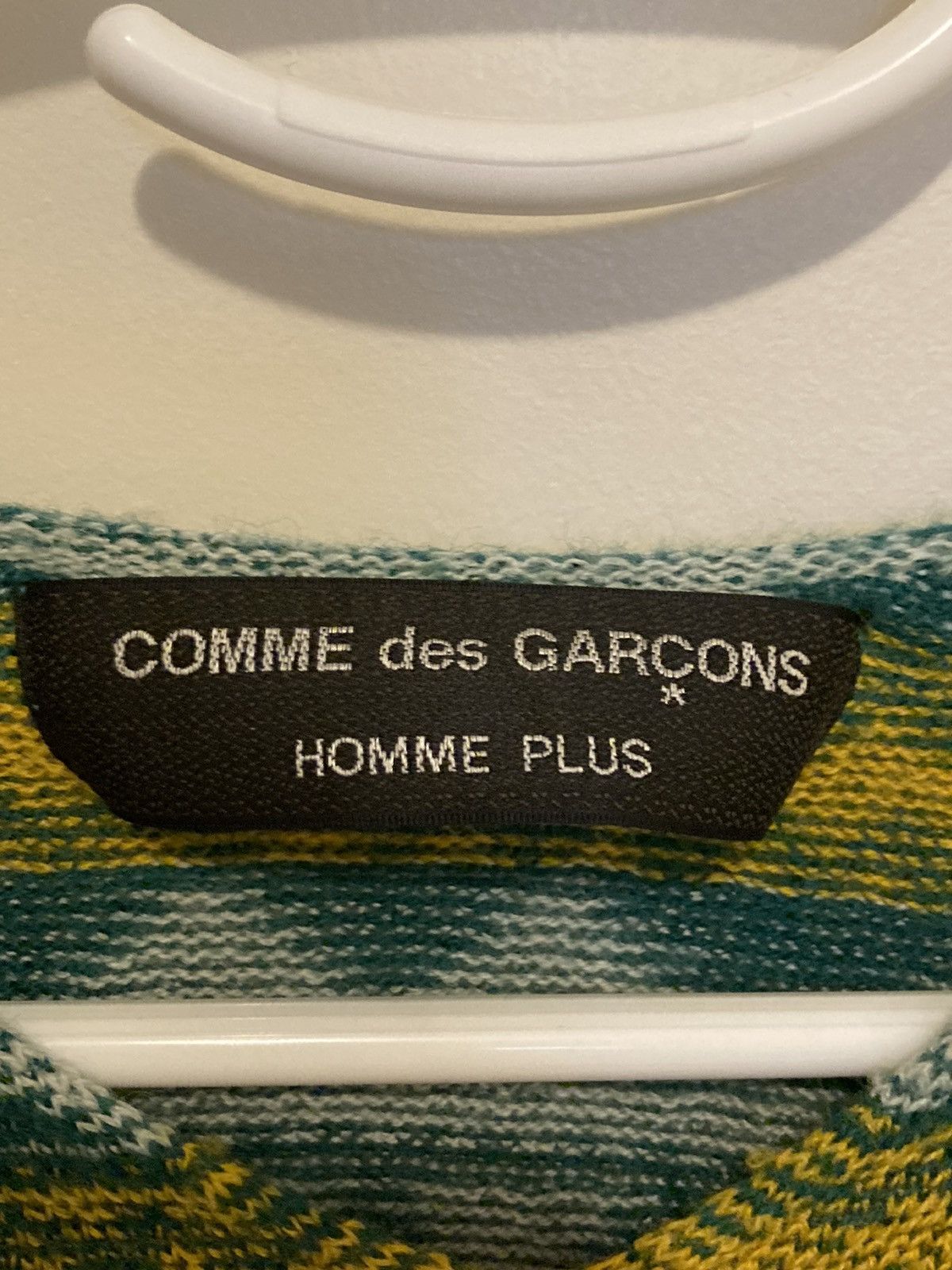 Comme des Garcons Homme × Comme des Garcons Homme Plus CDGHP 2001 Psychedelic Tribal Pattern Knit Sweater Size US S / EU 44-46 / 1 - 3 Thumbnail