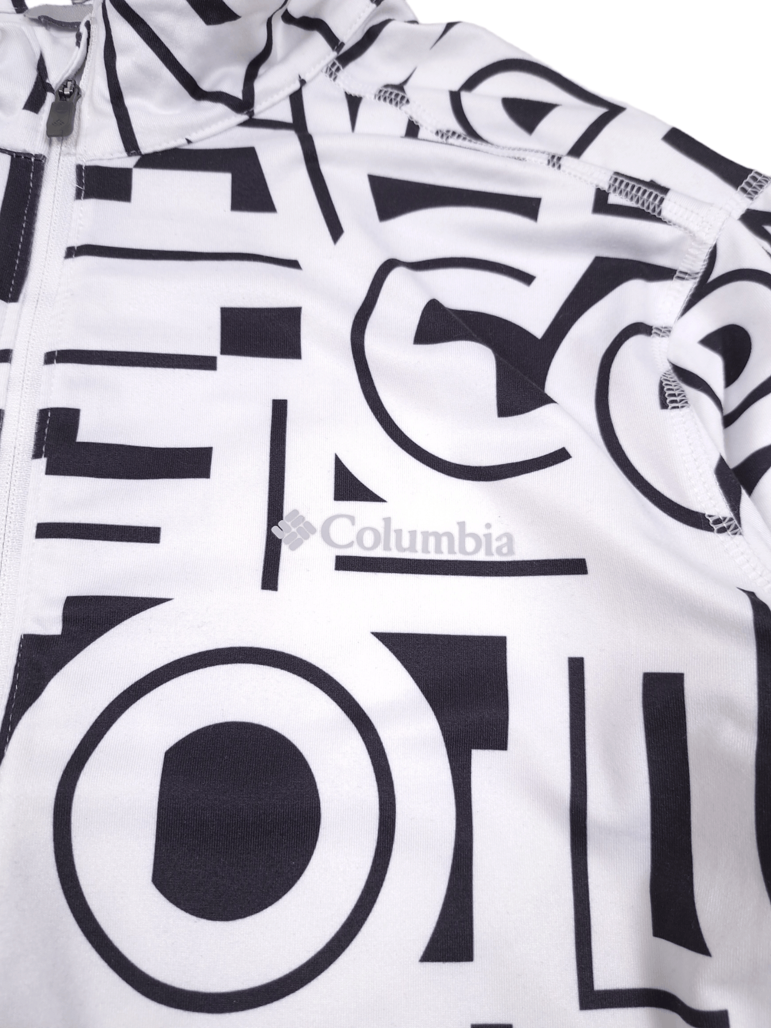 Columbia × Vintage 💎 Columbia Omni-Wick Monogram Pattern Zip Sweatshirt Size US S / EU 44-46 / 1 - 3 Thumbnail