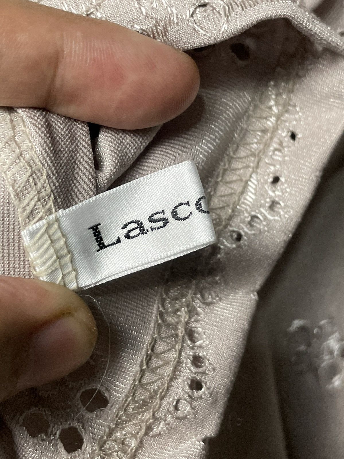 Japanese Brand × Vintage LASCOLINAS Japanese Brand Pleated Button Ups (82) Size XS / US 0-2 / IT 36-38 - 7 Thumbnail