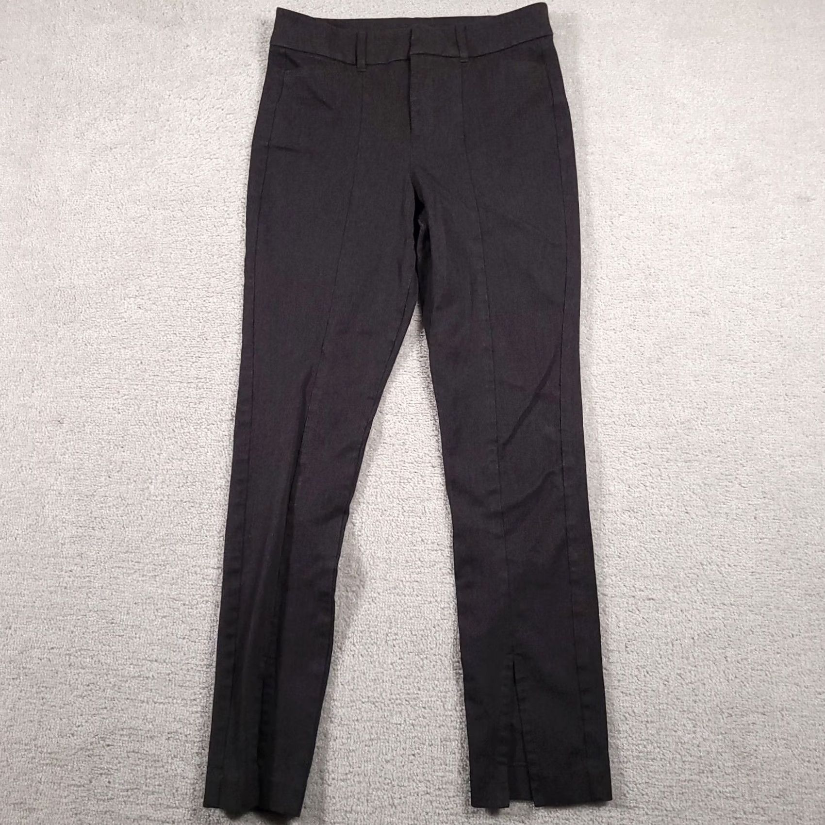 Old Navy Old Navy Pixie Split Hem Pants Women's 4 Gray Stretch Slim Mid Rise Ankle Pants Size 27" / US 4 / IT 40 - 2 Thumbnail