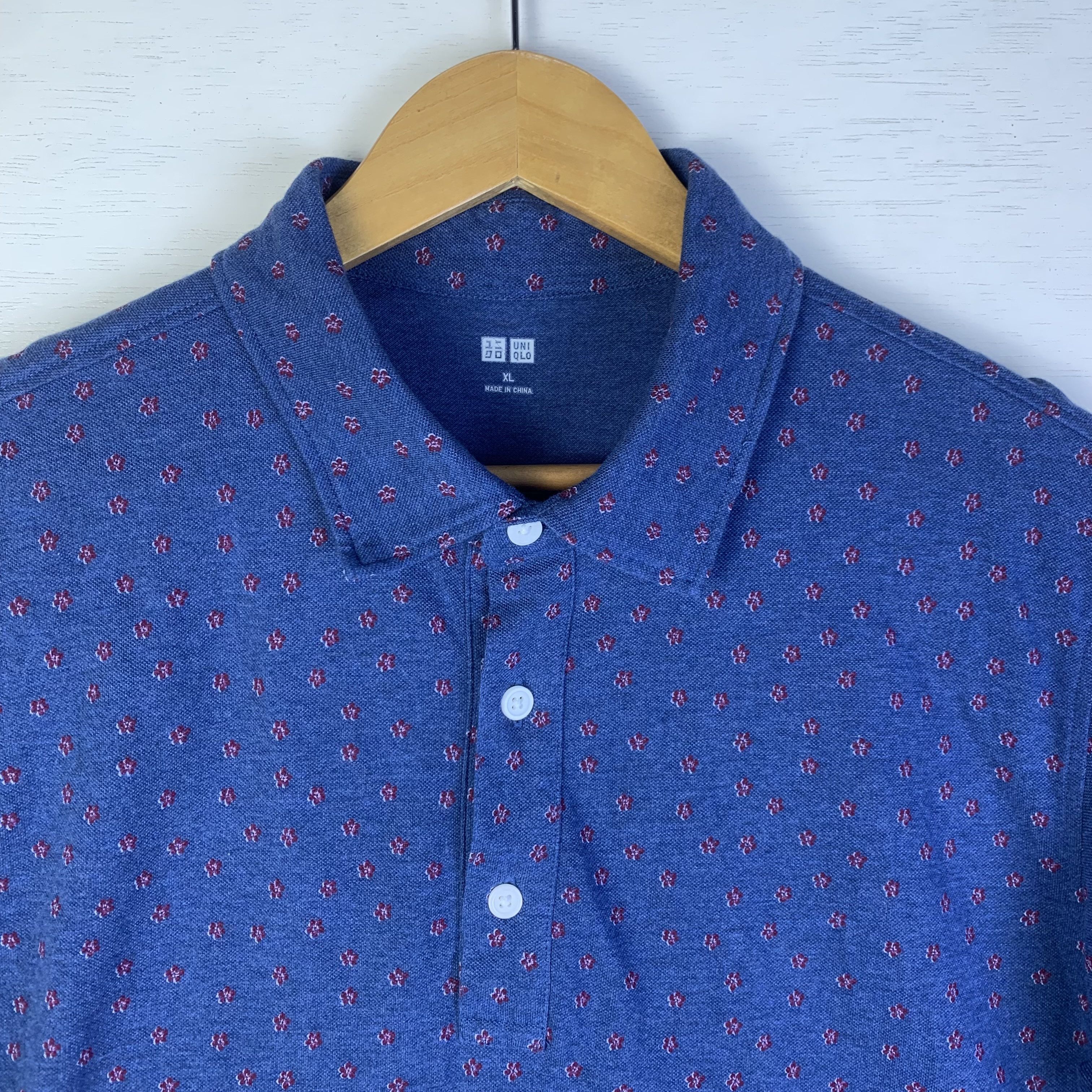 Uniqlo UNIQLO POLO TEES TINY FLORAL Size US XL / EU 56 / 4 - 4 Thumbnail