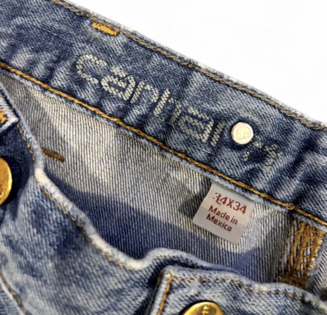 Carhartt Thrashed Carhartt Vintage Streetwear Jeans. 34x34 Size US 34 / EU 50 - 4 Thumbnail