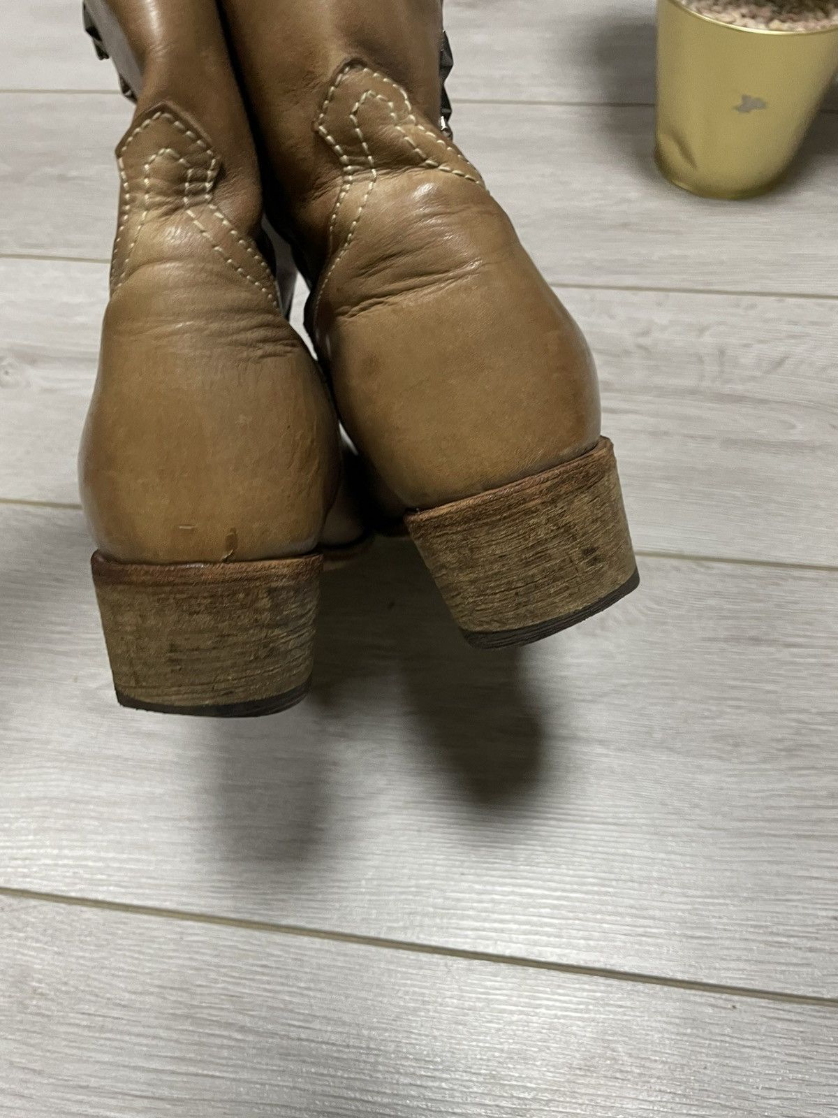 Sancho Boots Sancho stars 🌟 cowboy vintage western boots side zip Size US 10 / IT 40 - 7 Thumbnail