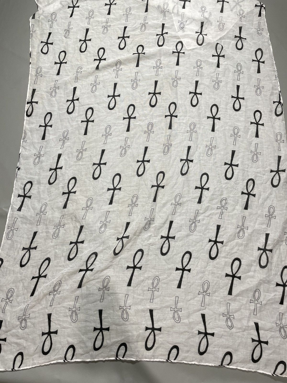 If Six Was Nine Undefined Egyptian Ankh cross Scarf vkei opium gothic style Size ONE SIZE - 4 Thumbnail
