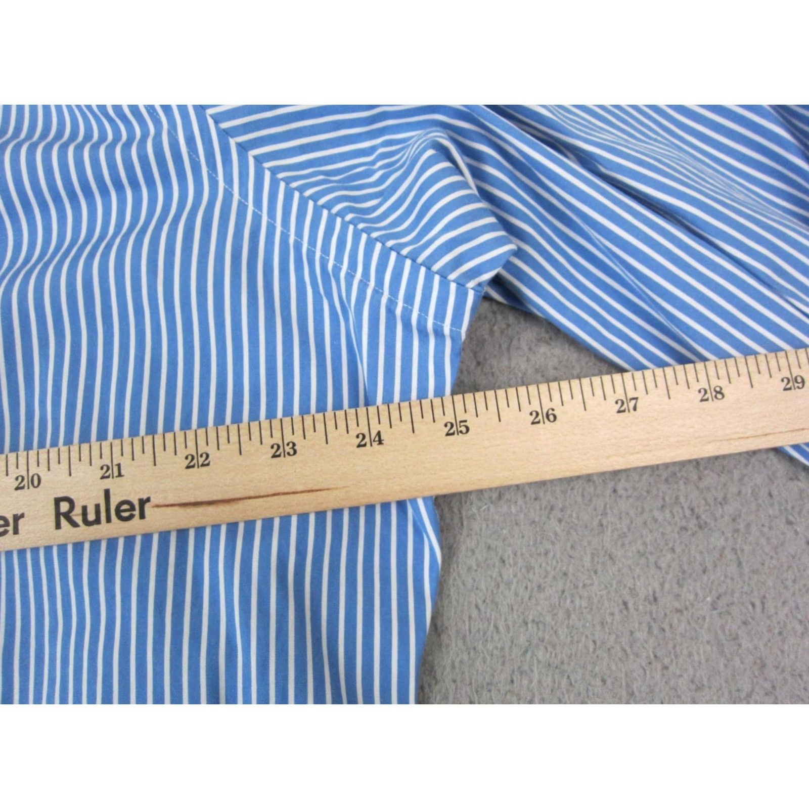 Polo Ralph Lauren Polo Ralph Lauren Shirt Adult XL Blue Pink Pony Striped Vintage Fit Size US XL / EU 56 / 4 - 7 Thumbnail
