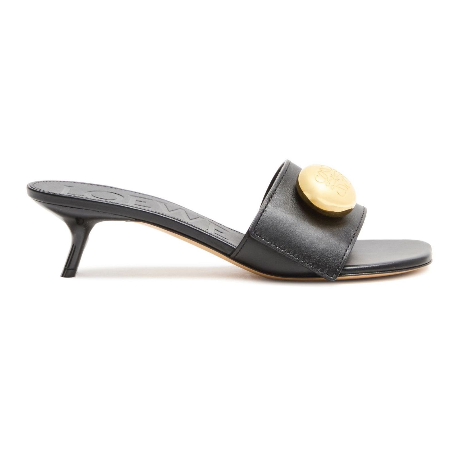 LOEWE Pebble Black 45mm Mules New & Authentic (Women's size: