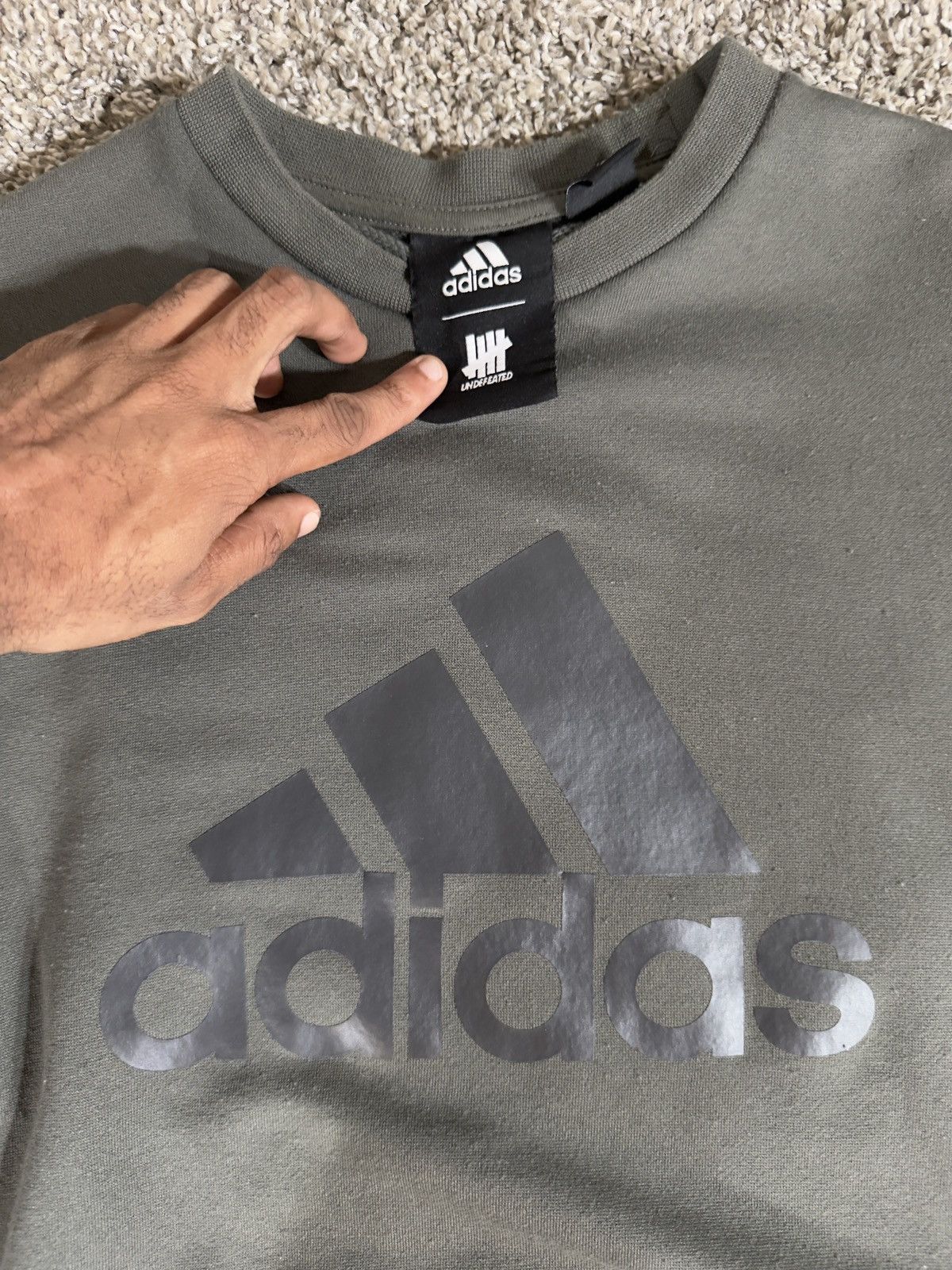 Adidas × Undefeated Dark Grey Adidas/Undefeated Collab Sweat shirt Size US XS / EU 42 / 0 - 2 Thumbnail