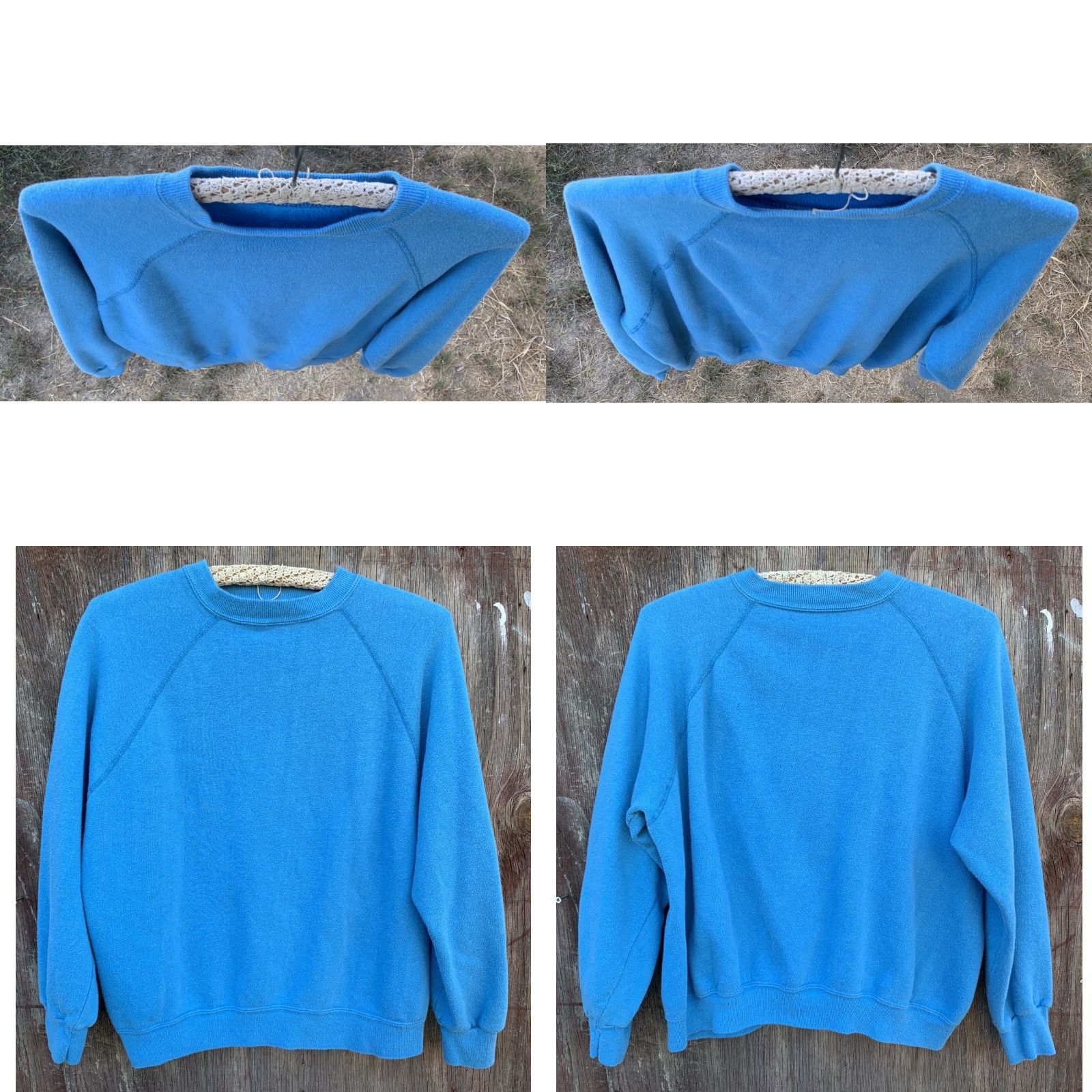 Vintage VINTAGE Raglan Sweatshirt Long Sleeve Pullover Blue L Men Size L Shirt Pullover Raglan 1980s Vintage Mens Size US L / EU 52-54 / 3 - 8 Thumbnail