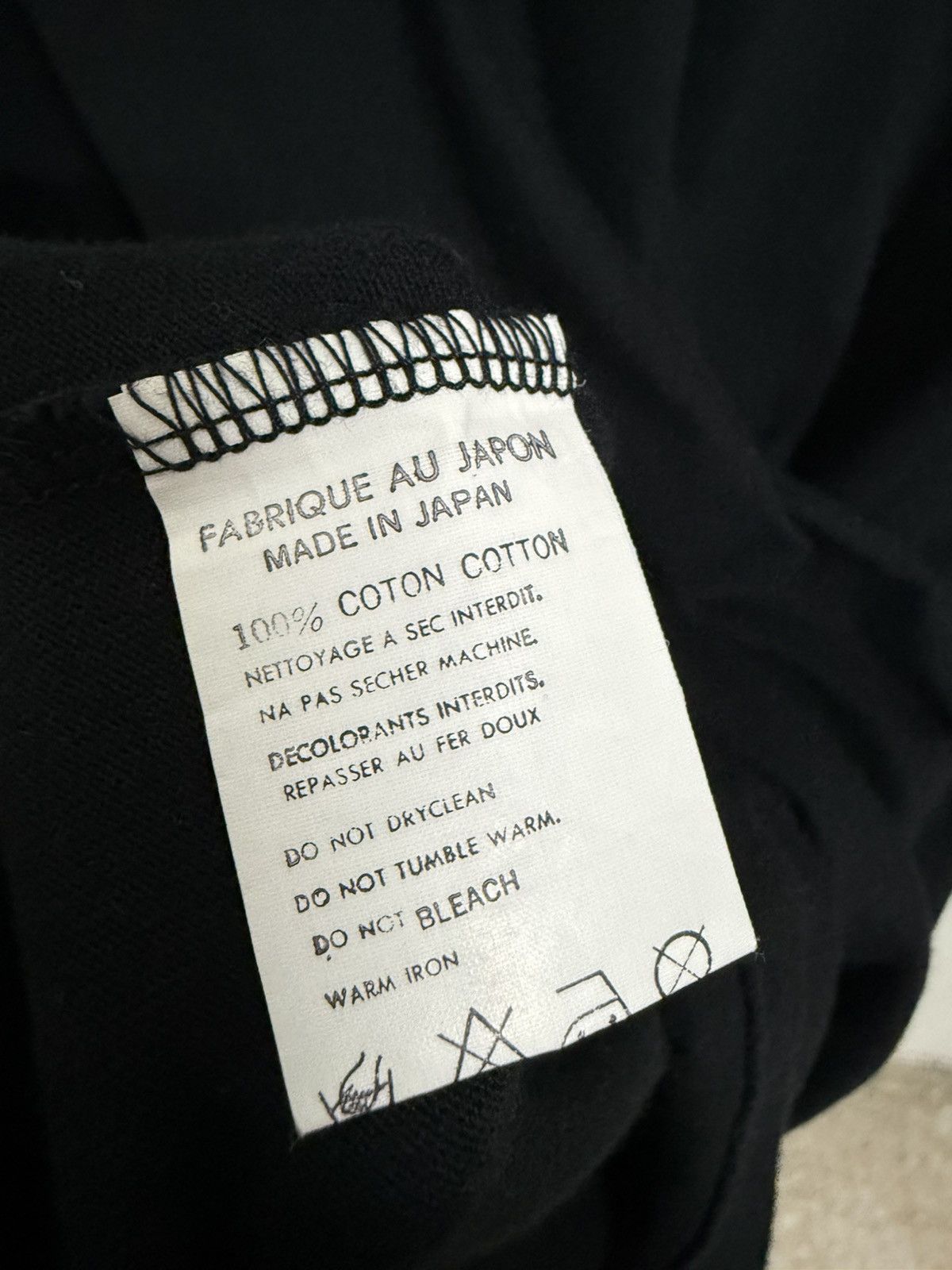 Y's for Men Y’s For Men Yohji Yamamoto Plain Black Tshirt Size US M / EU 48-50 / 2 - 5 Thumbnail