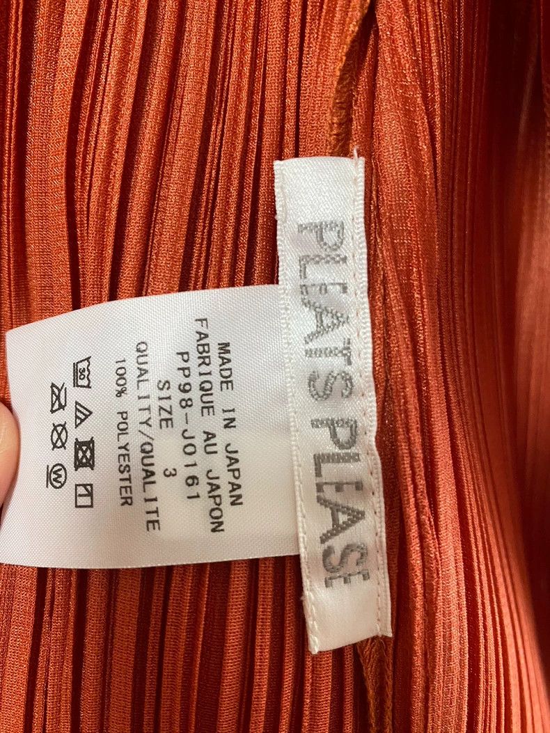 Issey Miyake Issey Miyake size:3 Orange pleated top Size XS / US 0-2 / IT 36-38 - 2 Thumbnail