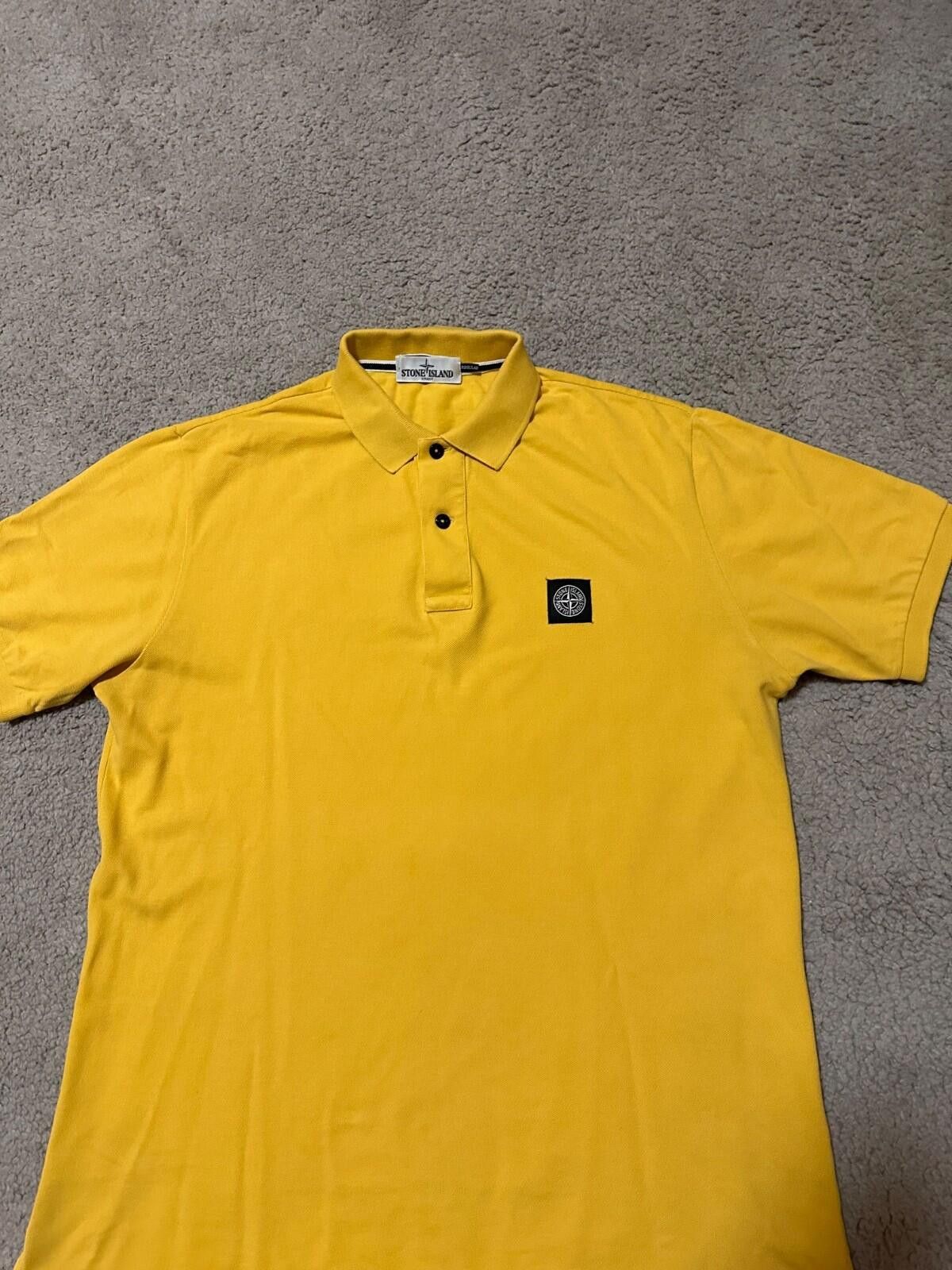 Stone Island Stone Island Patch Program Yellow Polo Shirt Sz XL Size US XL / EU 56 / 4 - 3 Thumbnail