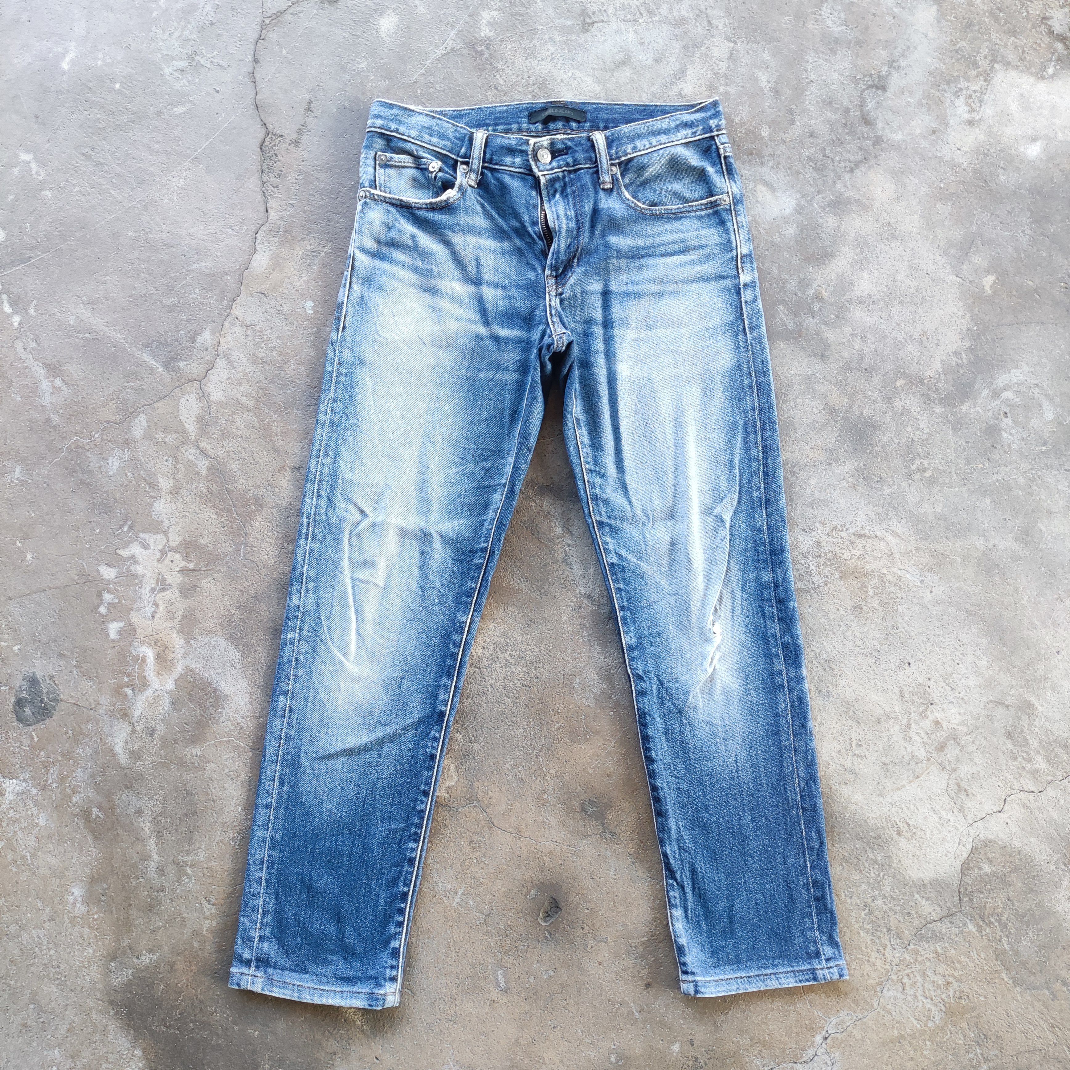 Vintage Japanese Brand Jeans Ripped Faded Pants