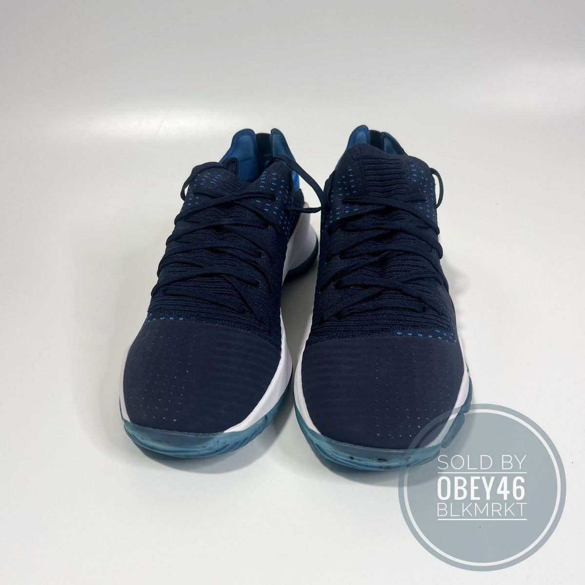 Under Armour Under Armour Curry 4 Low Deep Navy Blue/White Sample 9.5 Size US 9.5 / EU 42-43 - 2 Thumbnail
