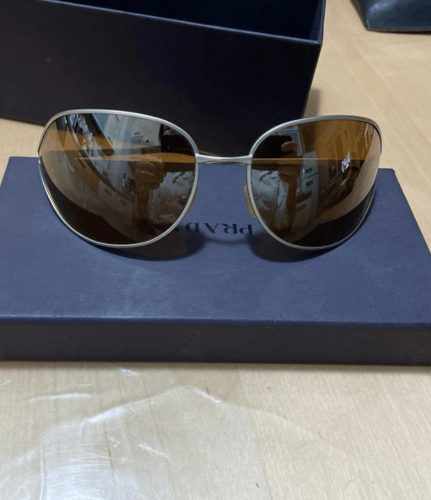 Prada PRADA Sunglasses Flame 2004 Star Mask Fire Chrome Silver Size ONE SIZE - 3 Thumbnail