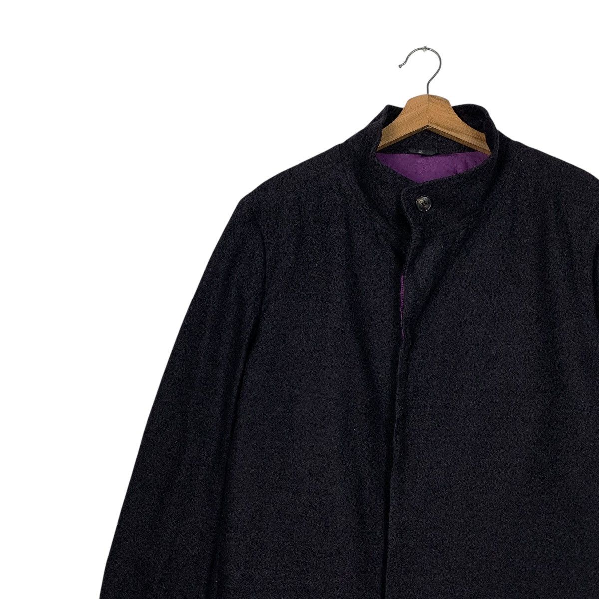 Lanvin Lanvin Black Wool Coat Size US L / EU 52-54 / 3 - 7 Thumbnail