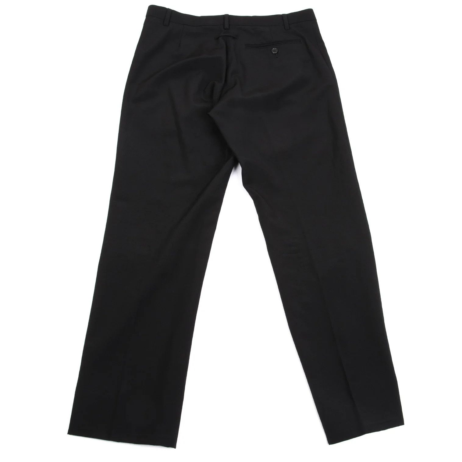 Jean Paul Gaultier Wool Center Press Straight Pants in Black Size 50 Size US 34 / EU 50 - 8 Thumbnail