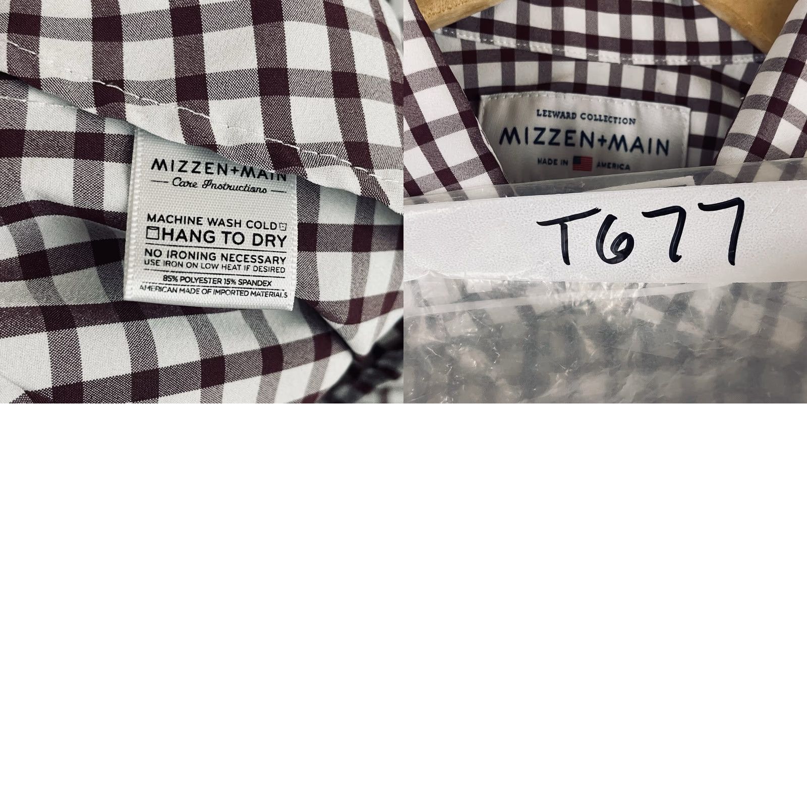 Mizzen+Main Mizzen+Main Shirt Mens XL Button-Up Plaid Check Stretch Multicolor Modern Casual Business Size US XL / EU 56 / 4 - 8 Thumbnail
