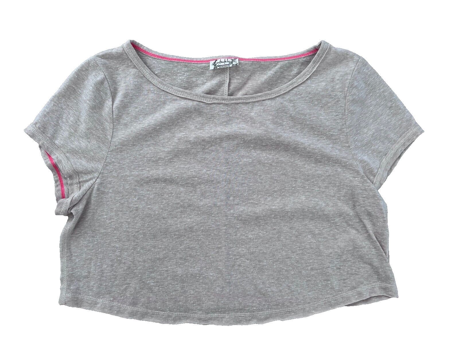 Free People Intimately Free People Back Seam Pilled Crop Tee Beige ( S ( Size S / US 4 / IT 40 - 1 Thumbnail