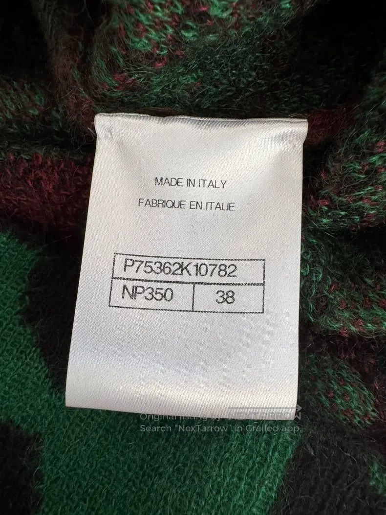 Chanel Chanel Red and green horse sea hair leopard print V-neck l Size XS / US 0-2 / IT 36-38 - 4 Thumbnail