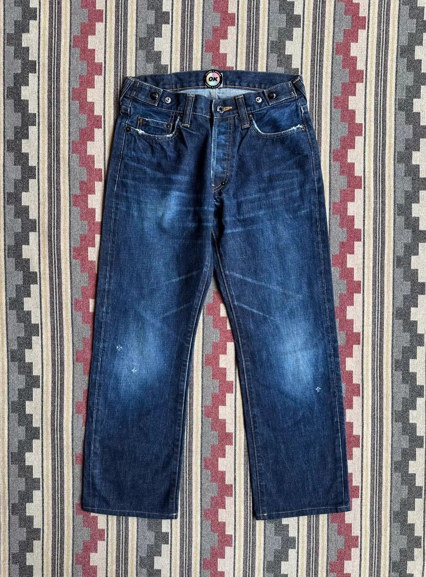 Prps Prps Purple P33P03A Washed Distressed 03 Fit 30 JPN Size US 30 / EU 46 - 1 Thumbnail