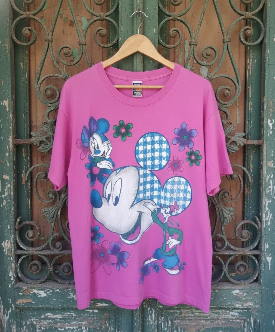 Vintage Vtg 90s Mickey Unlimited Pink Rare Graphic T-Shirt Size US XL / EU 56 / 4 - 1 Thumbnail