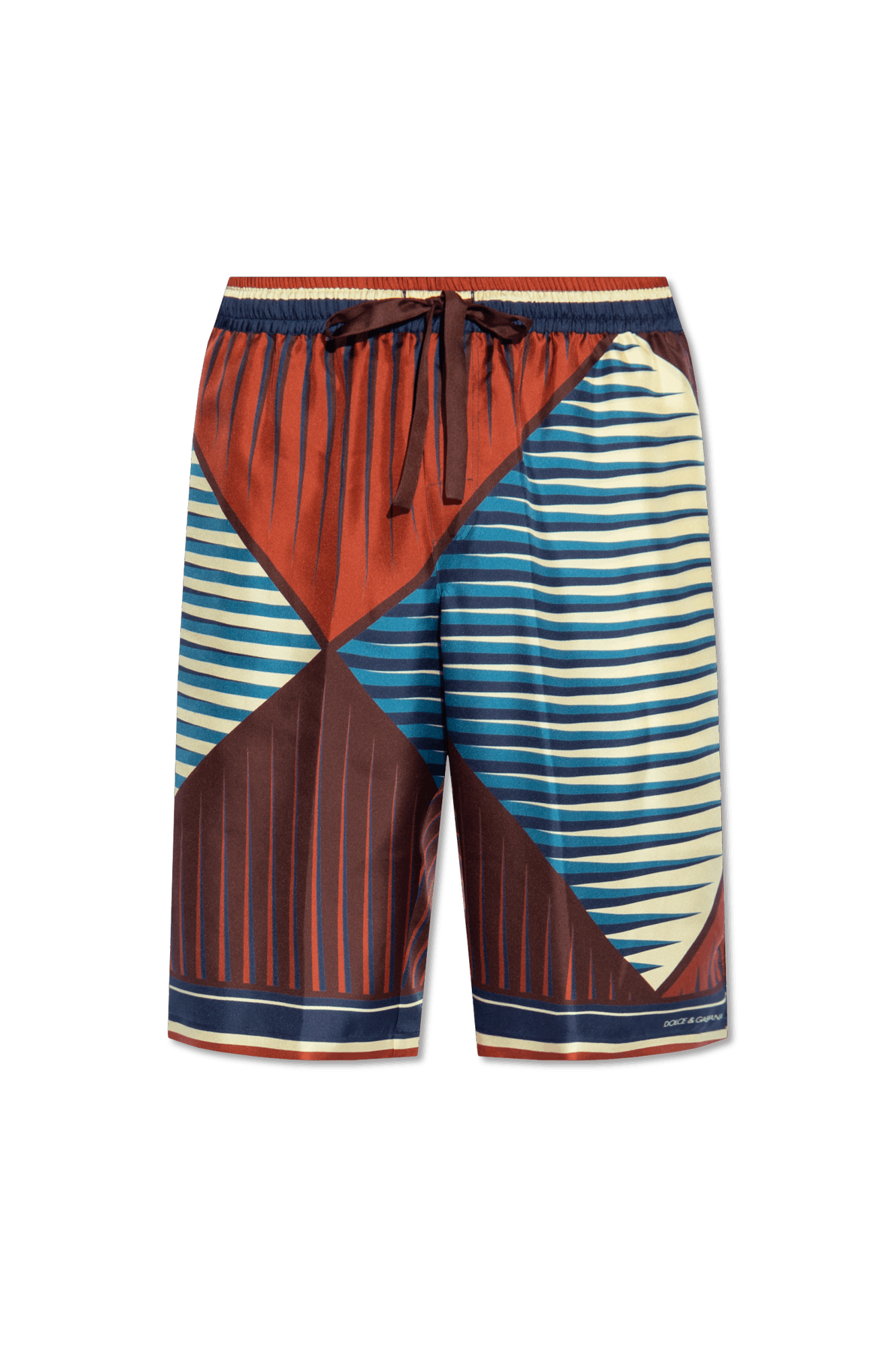 Dolce & Gabbana o1s22i1n0225 Silk Bermuda Short in Multicolor Size US 32 / EU 48 - 1 Thumbnail