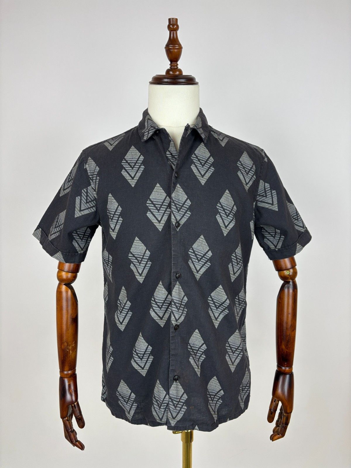 AllSaint Murzik Short Sleeve Hawaiian Shirt Linen/Cotton