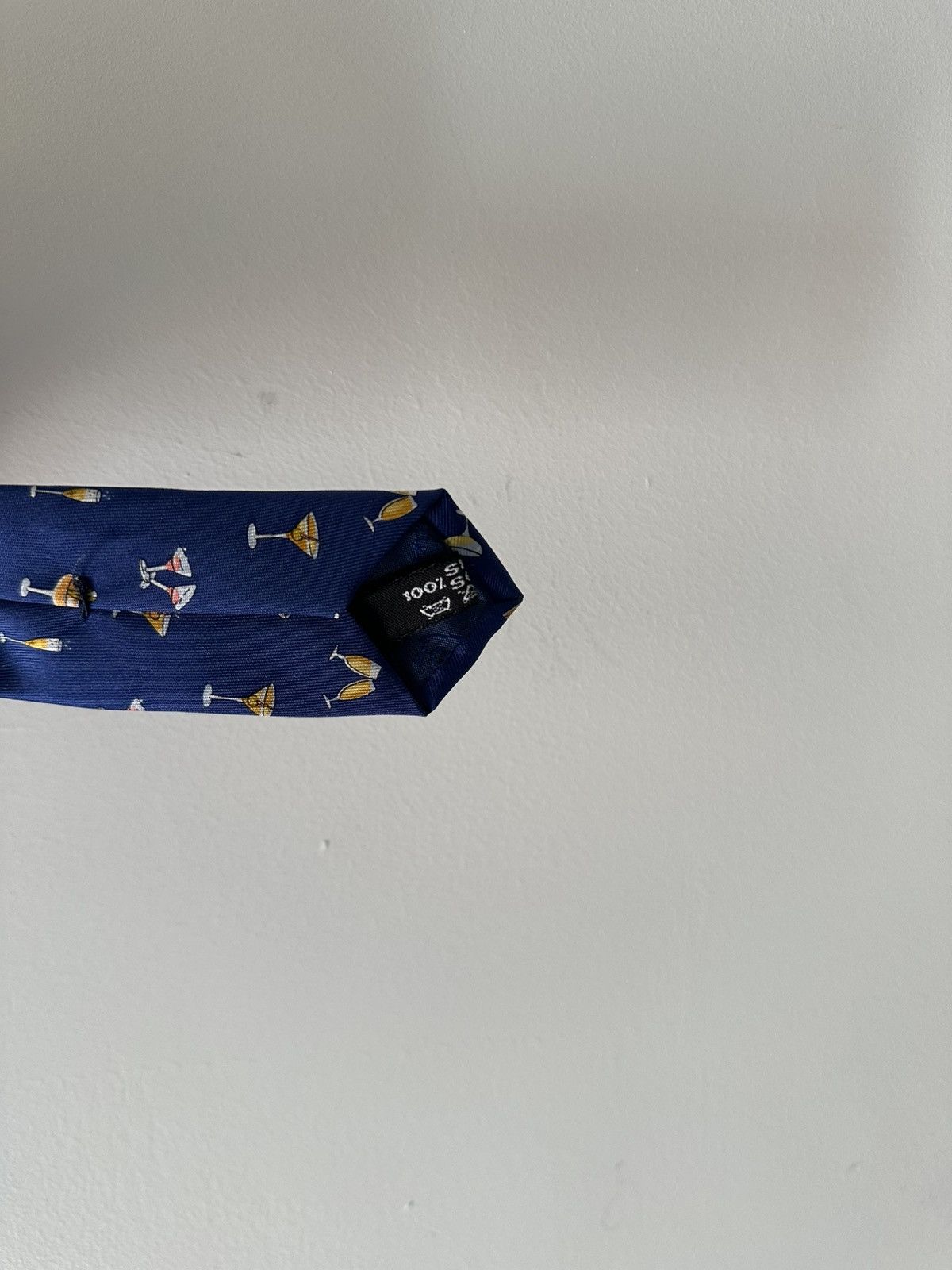 Salvatore Ferragamo Salvatore Ferragamo Silk Tie – Cocktail Glass Print Size ONE SIZE - 5 Thumbnail