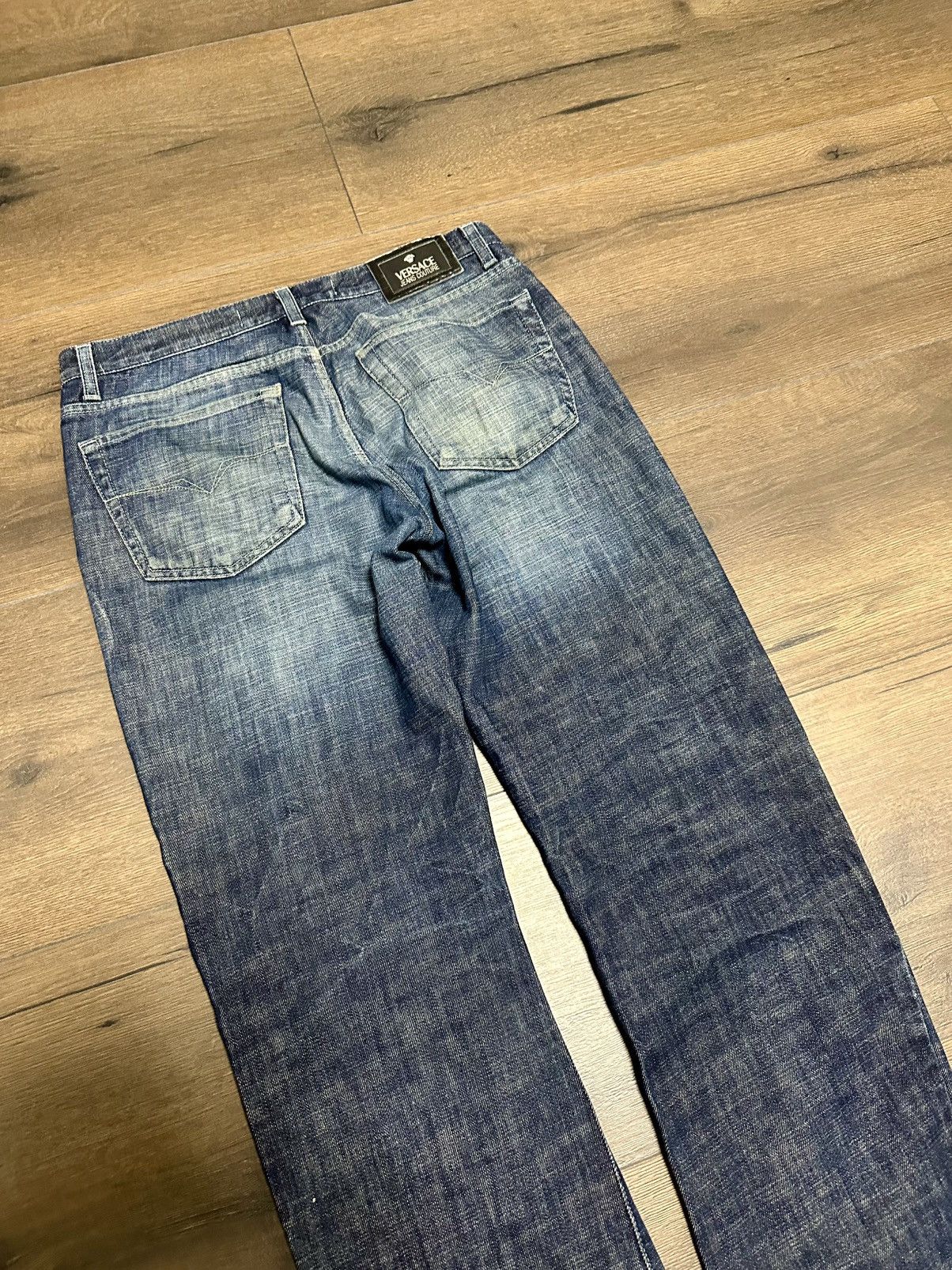 Versace × Vintage Vintage Versace Oversize Y2K Fit Jeans Size US 36 / EU 52 - 18 Thumbnail