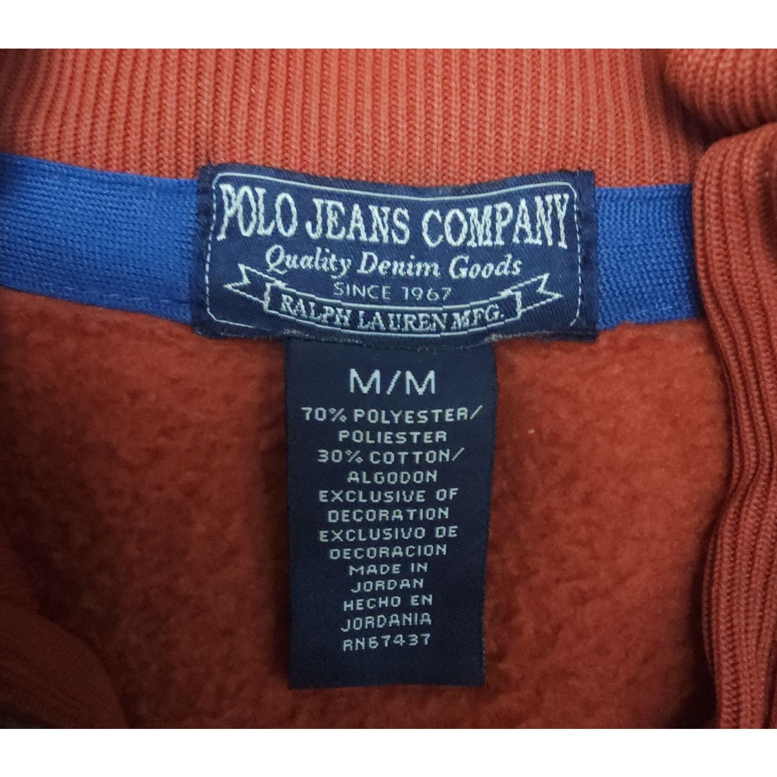 Polo Ralph Lauren Polo Jeans Tracksuit Jacket Colorblock Zip Up Size M Size US M / EU 48-50 / 2 - 5 Thumbnail
