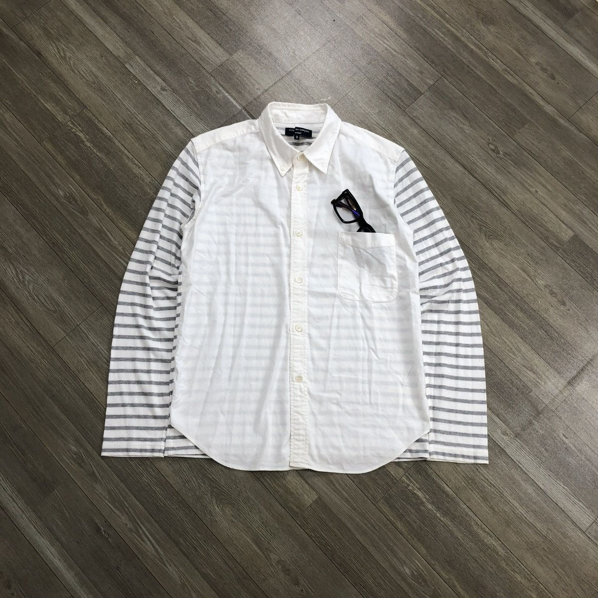 Comme des Garcons Homme SS11 Comme des Garcons Homme CDG Striped Long Sleeve Shirt Size US S / EU 44-46 / 1 - 2 Thumbnail