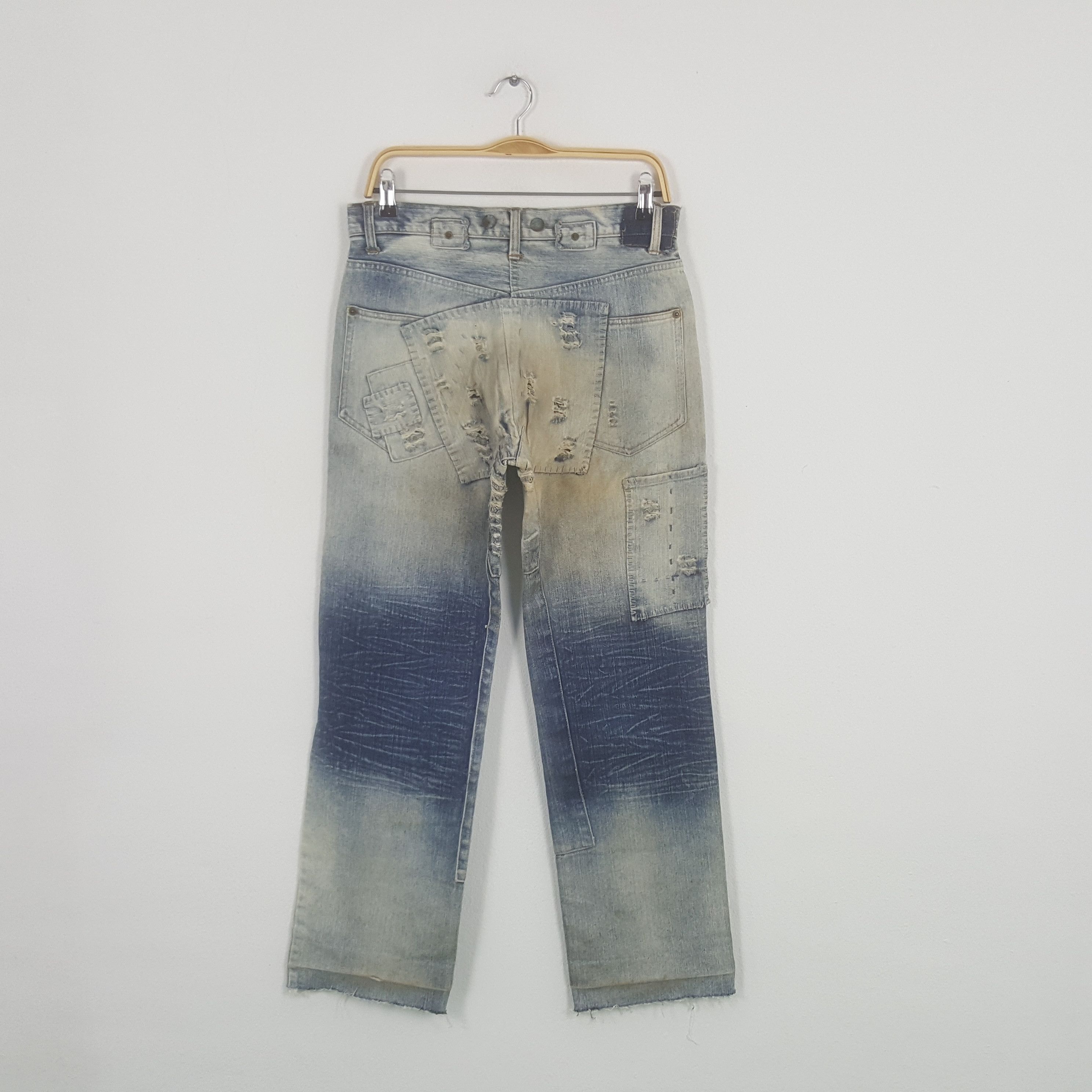 Satisfy Vintage Satisfy Private Brand Distressed Patches Denim Jean Size US 30 / EU 46 - 4 Thumbnail