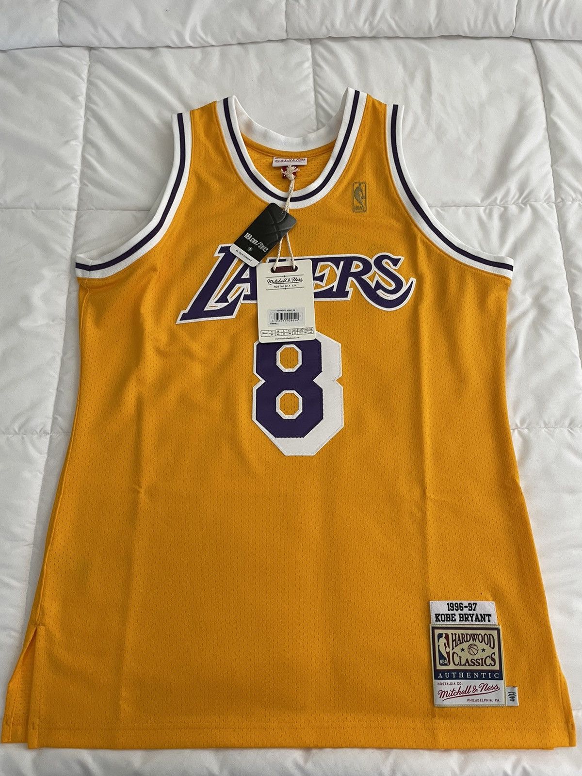 image of Nba Lakers Kobe Jersey in Yellow, Men's (Size Large)