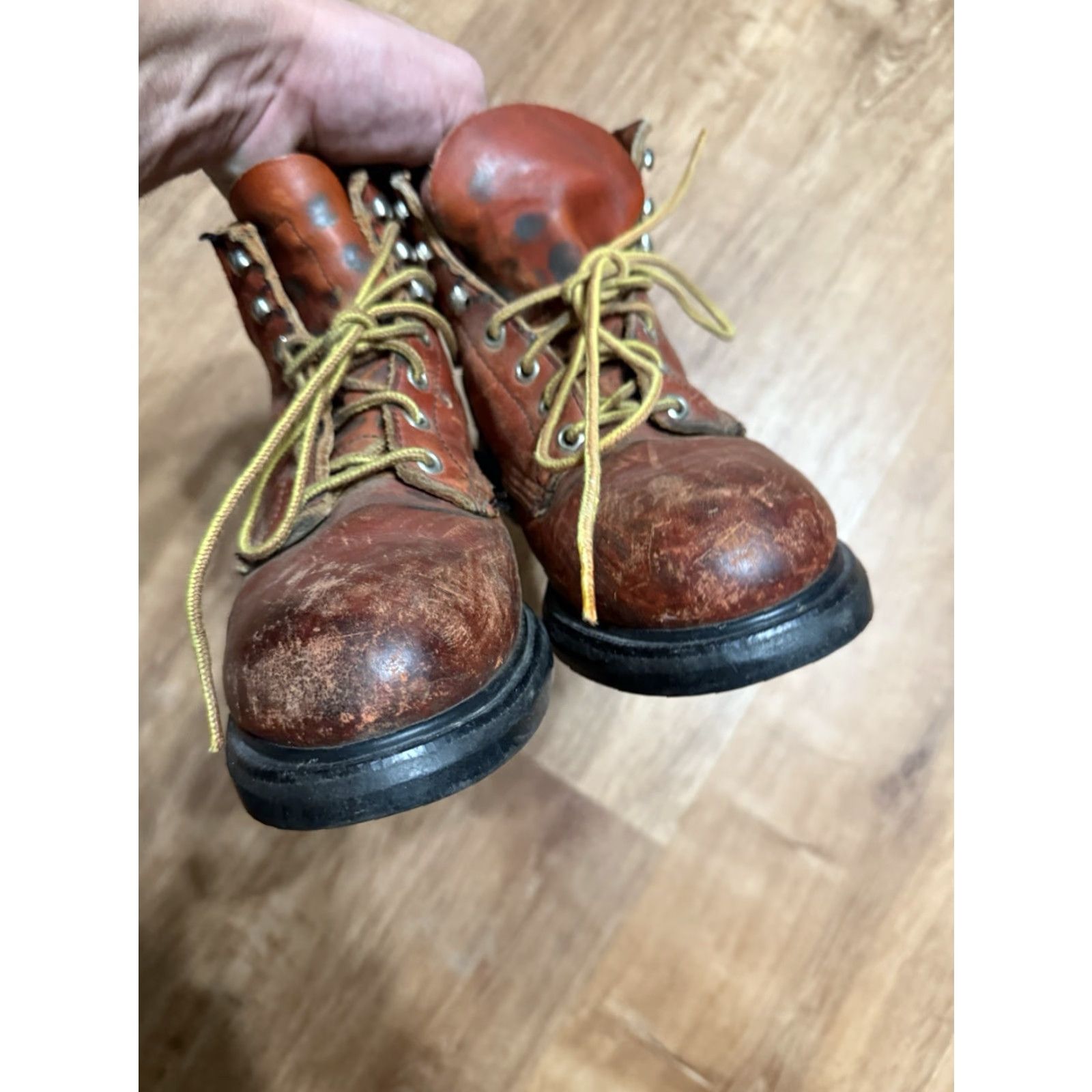 Vintage VINTAGE Red Wing Boots Western Leather Work Size 5.5D Womens Red Shoe Boots Woman Western USA Distressed Size US 6 / IT 36 - 5 Thumbnail