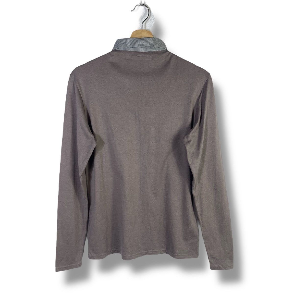 Katharine Hamnett London × Vintage Katherine Hamnett London Cut & Sewn Polo Long-sleeves Tshirt Size L / US 10 / IT 46 - 2 Thumbnail