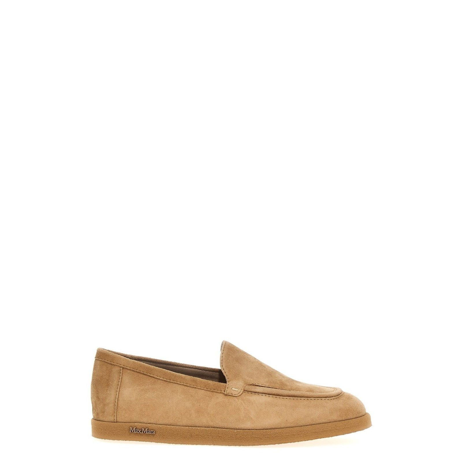 Max Mara MAX MARA Soft Beige/Brown Suede Loafers New & Authentic (Wom Size US 6 / IT 36 - 1 Thumbnail