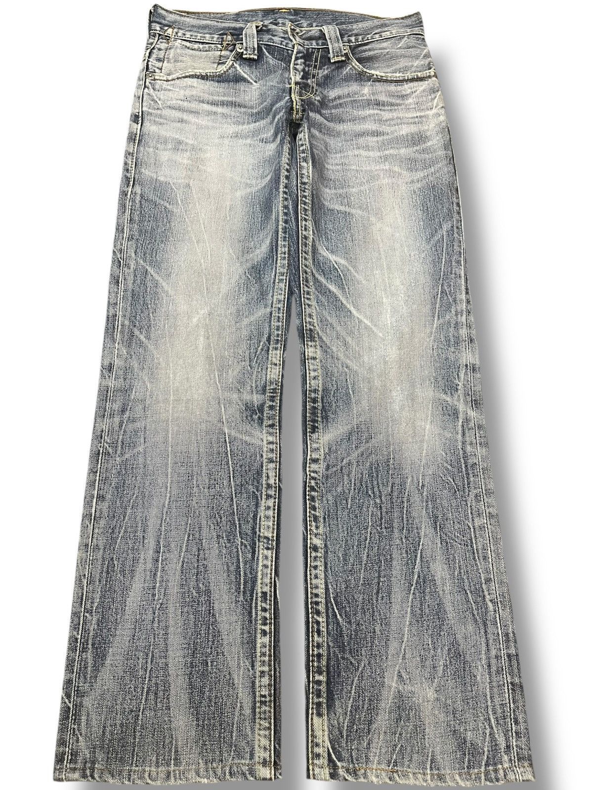 Levi's Vintage Levi’s 502 Whiskers Honeycomb Denim Size US 30 / EU 46 - 1 Thumbnail