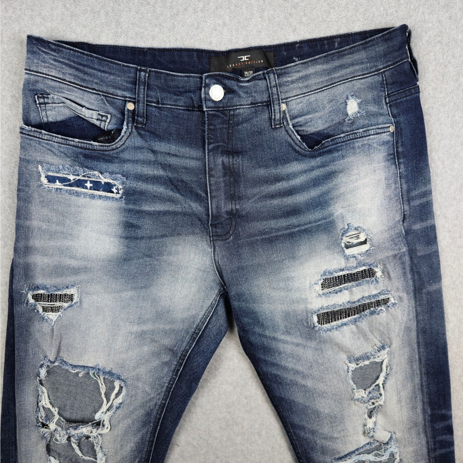 Jordan Craig Jordan Craig 36x32 Distressed Legacy Edition Aaron Jeans Size US 36 / EU 52 - 5 Thumbnail