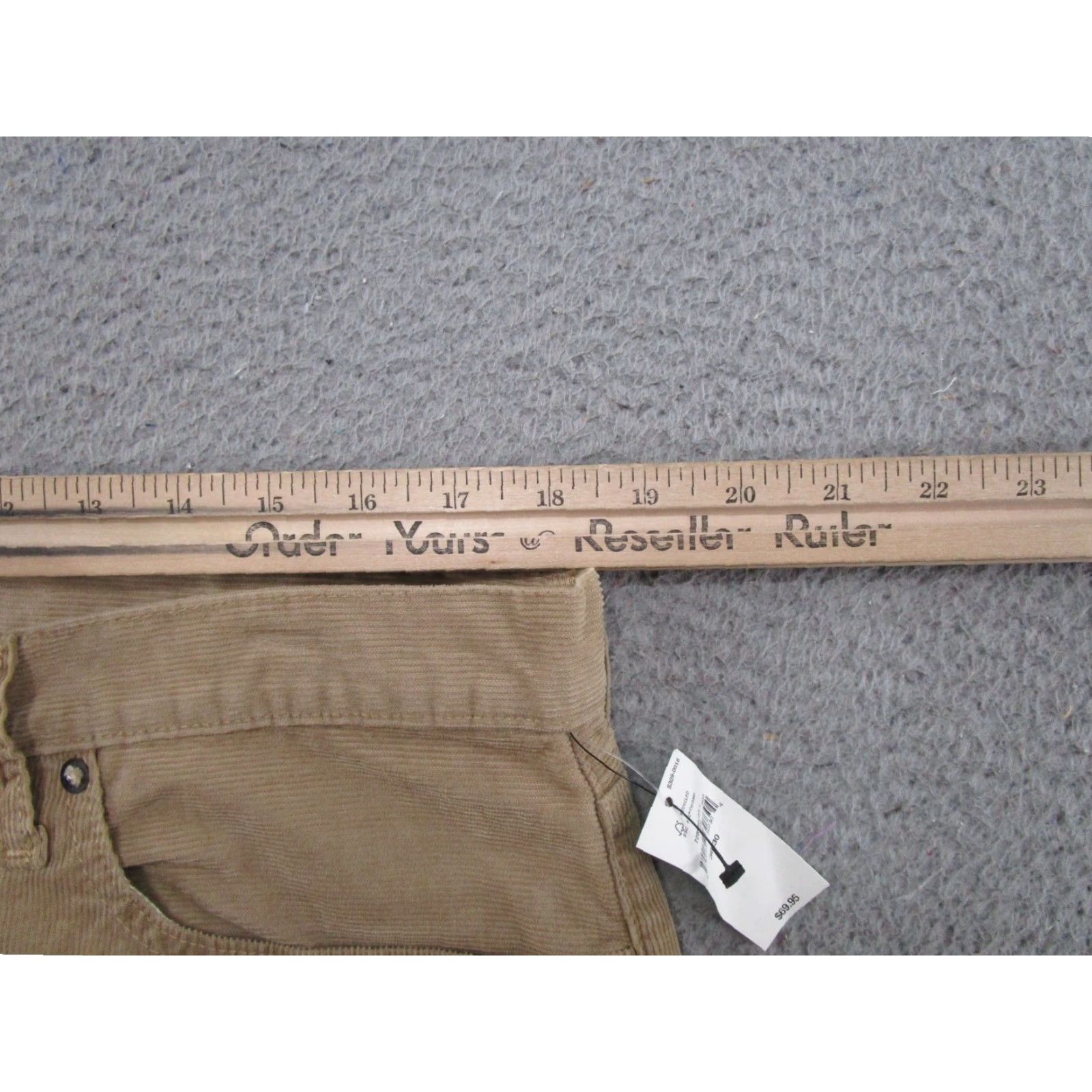 Gap Gap 1969 Corduroy Pants Mens 36x30 Slim Straight Beige Brown NWT Gap 1969 Casual Pants Mens Size US 36 / EU 52 - 5 Thumbnail
