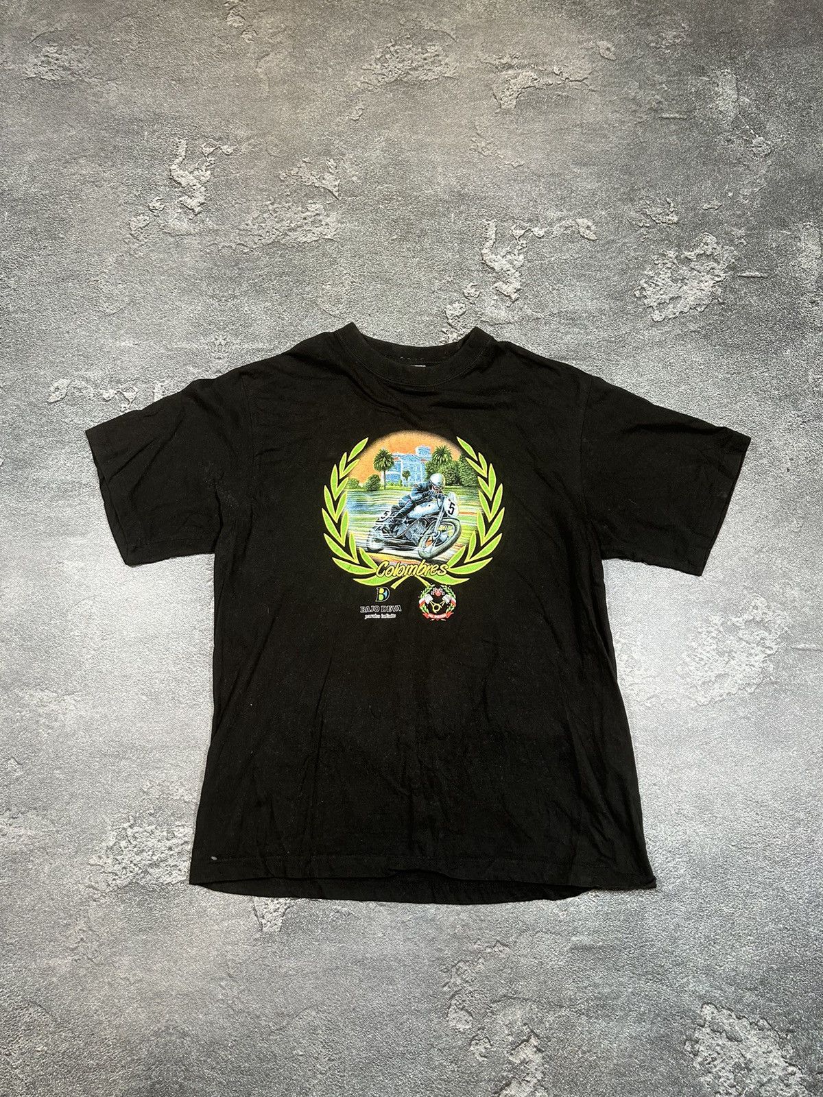 Harley Davidson × Vintage Vintage Colombres Motorcycle T-Shirt Size M Size US M / EU 48-50 / 2 - 1 Thumbnail