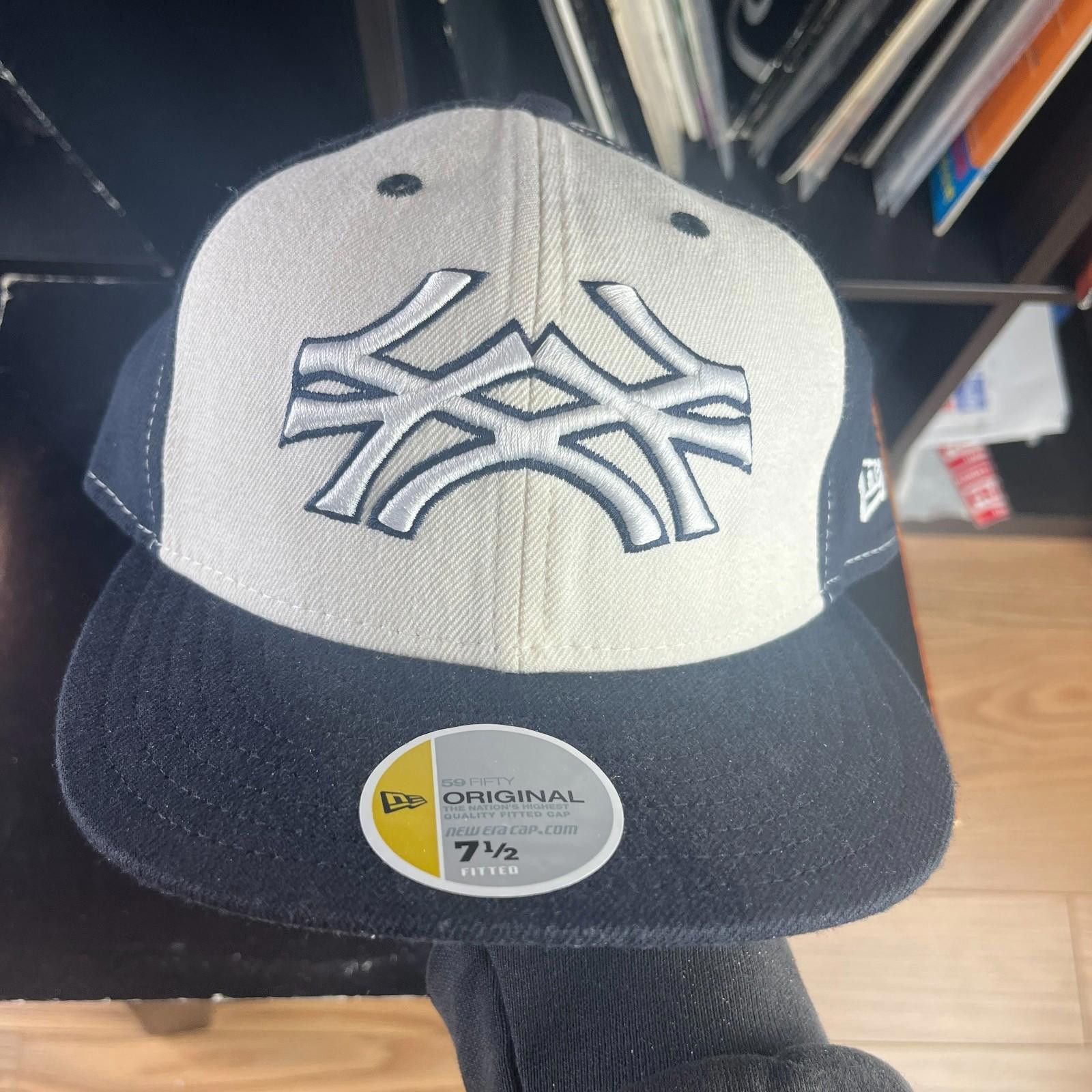 New Era Vintage New York Yankees New Era Fitted Hat 7 1/2 59Fifty Size ONE SIZE - 1 Thumbnail