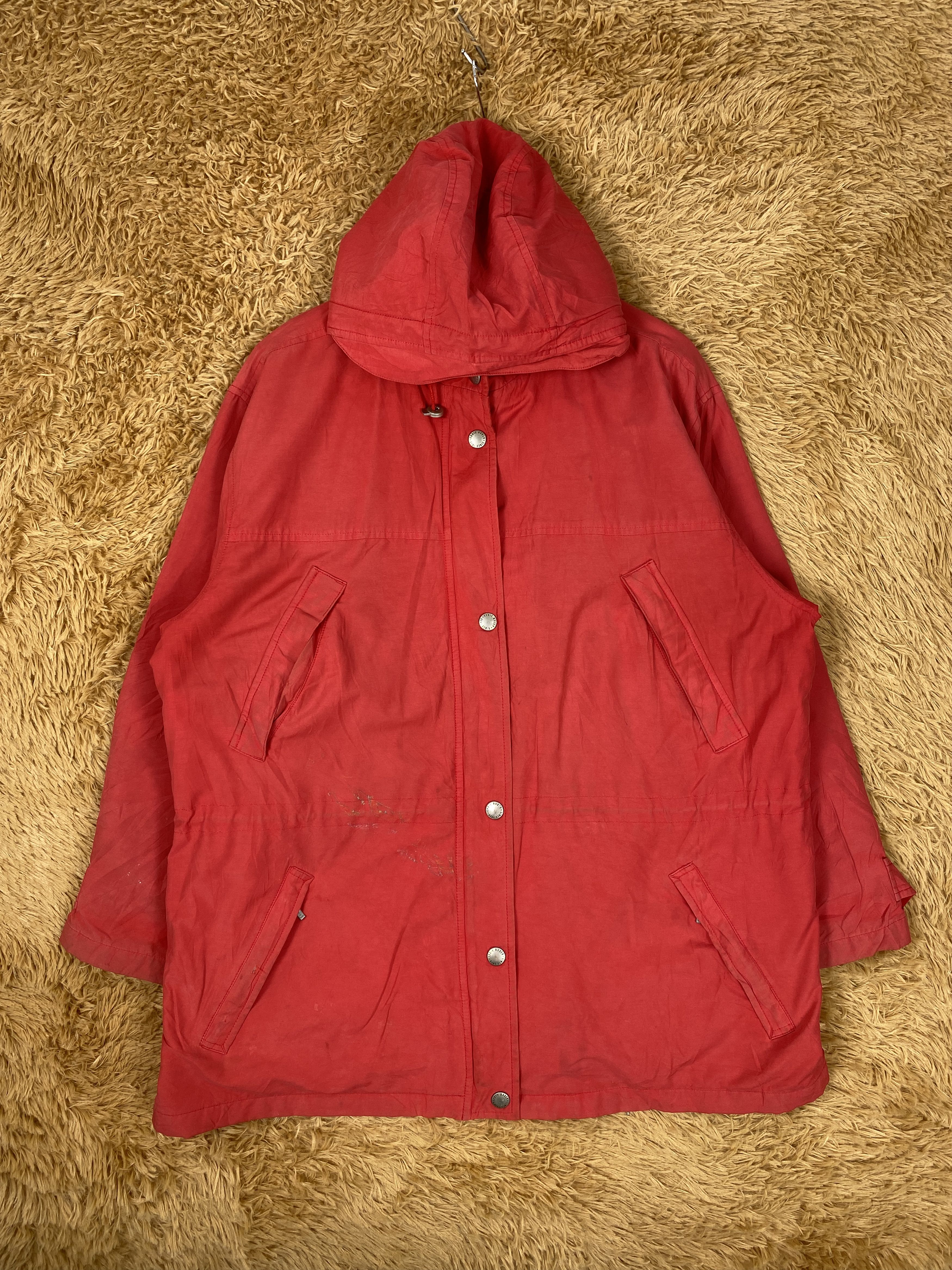 Eddie Bauer Vintage Eddie Bauer Red Hoodie Fleece Lining Parkas J2110 Size US L / EU 52-54 / 3 - 1 Thumbnail