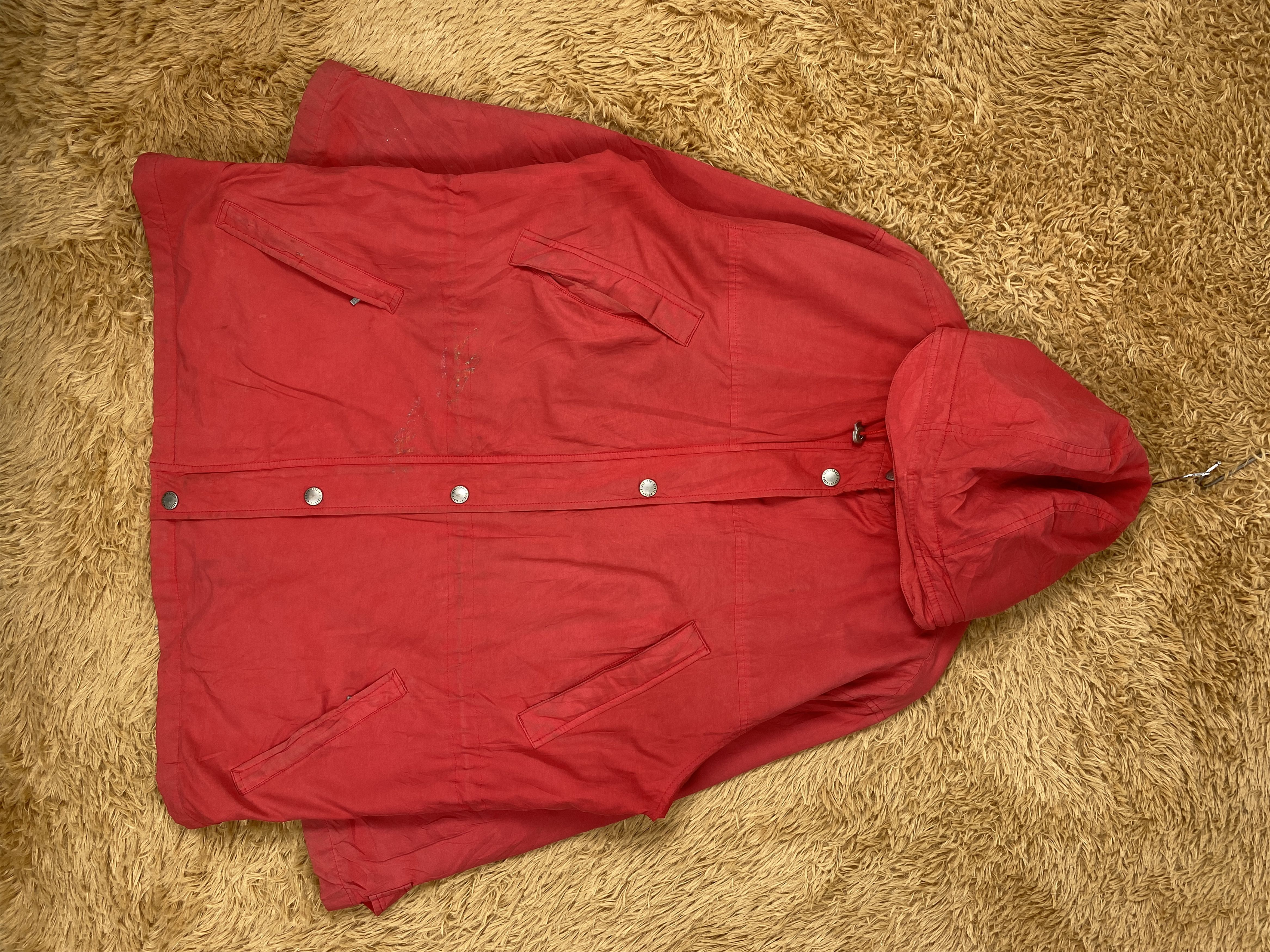image of Eddie Bauer Red Hoodie Fleece Lining Parkas, Men's (Size Large)