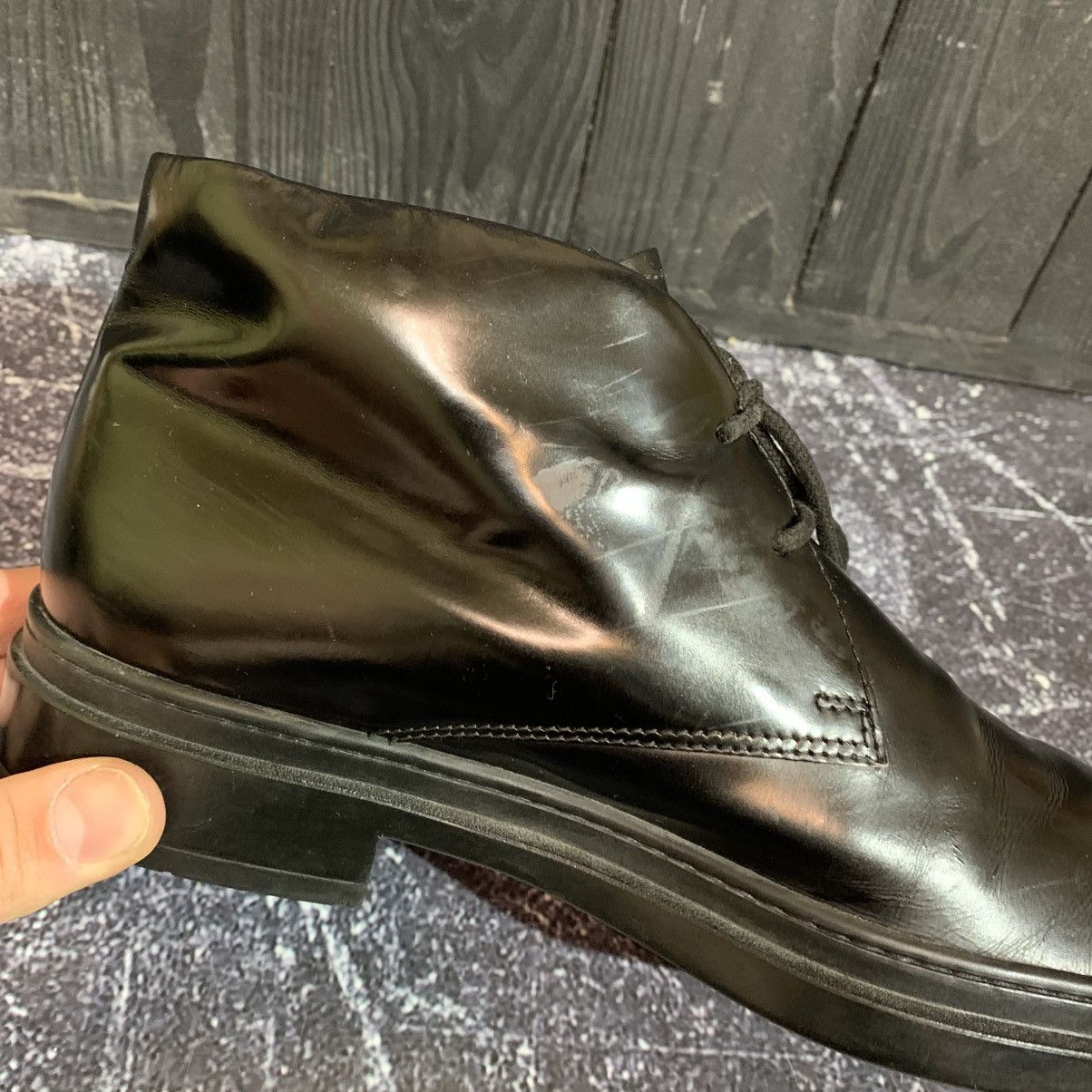 Tod's Tod’s Men’s Patent Leather Boots Size 6 Size US 6 / EU 39 - 9 Thumbnail