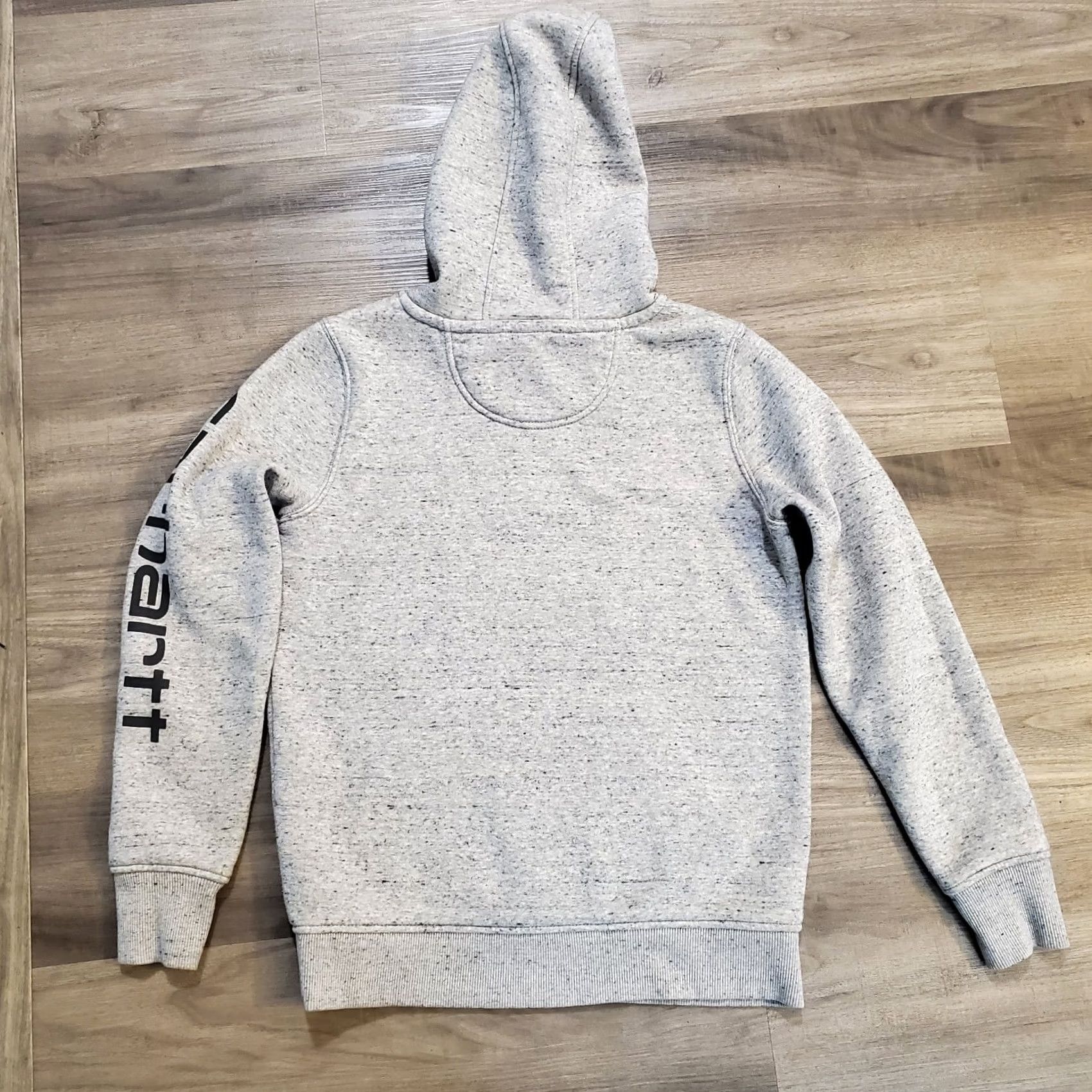 Carhartt Carhartt Hoodie Womens XS Gray Asphalt Heather Relaxed Fit Logo Sleeve Graphic Size XS / US 0-2 / IT 36-38 - 3 Thumbnail