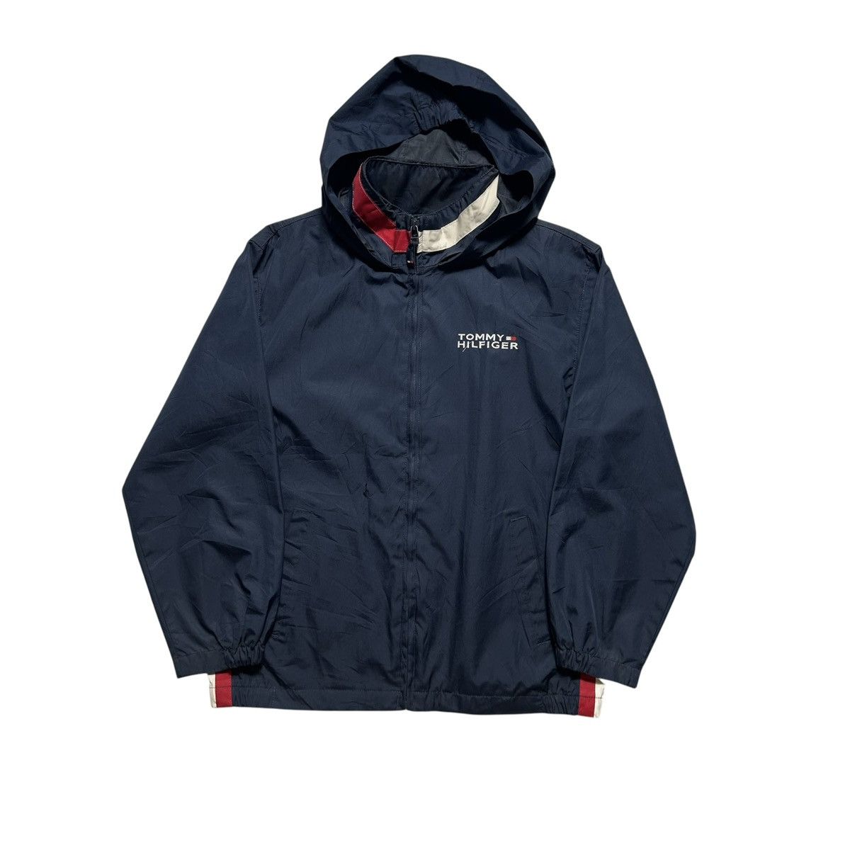Tommy Hilfiger × Vintage Vintage Tommy Hilfiger Embroidered Logo Zipper Jacket Size M / US 6-8 / IT 42-44 - 1 Thumbnail