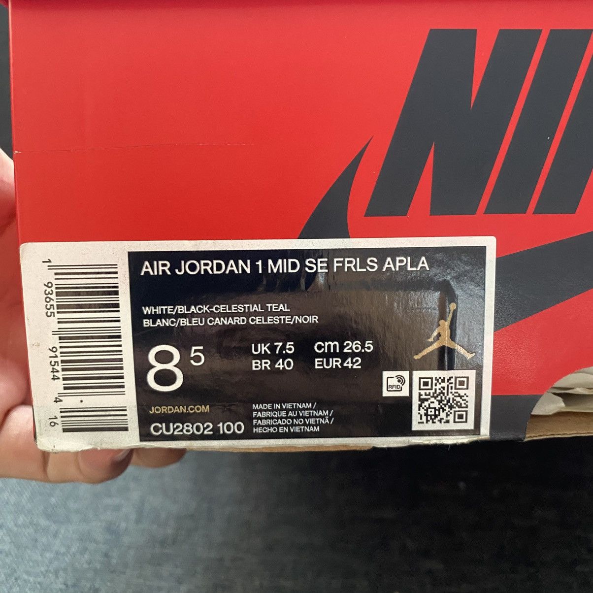 Facetasm × Nike Size 8.5 - Facetasm x Air Jordan 1 Mid Fearless Size US 8.5 / EU 41-42 - 11 Thumbnail